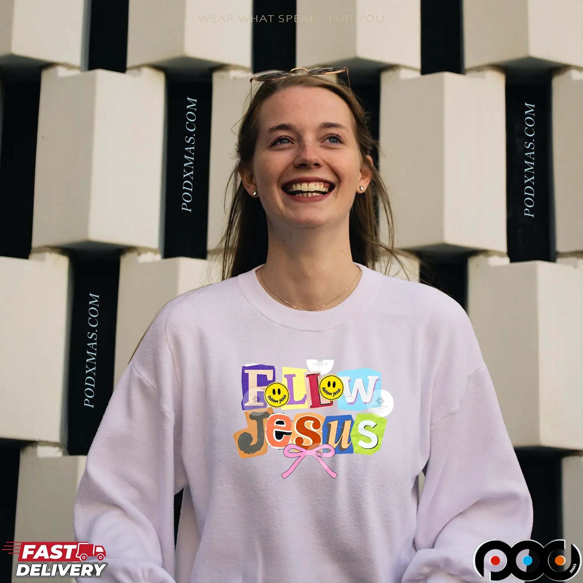 Follow Jesus Collage Y2k Bundle, Coquette Jesus, Christian ,Preppy God Is Good Shirt