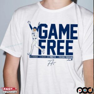Freddie Freeman Game Free 18 Innings 6 Hours 39 Minutes T Shirt