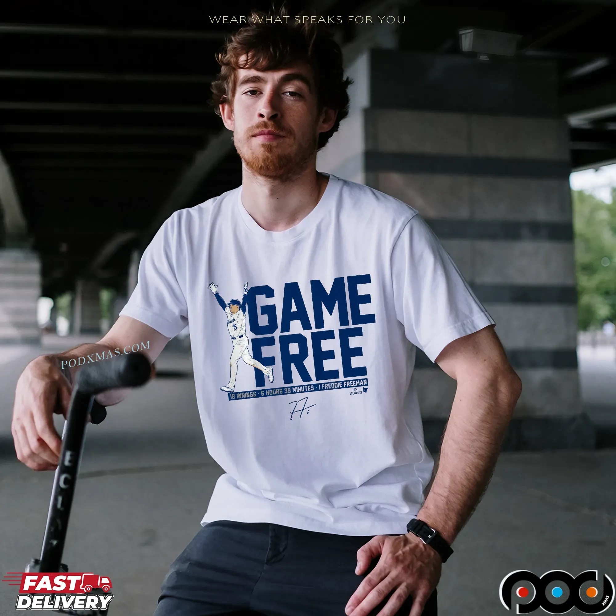 Freddie Freeman Game Free 18 Innings 6 Hours 39 Minutes T Shirt
