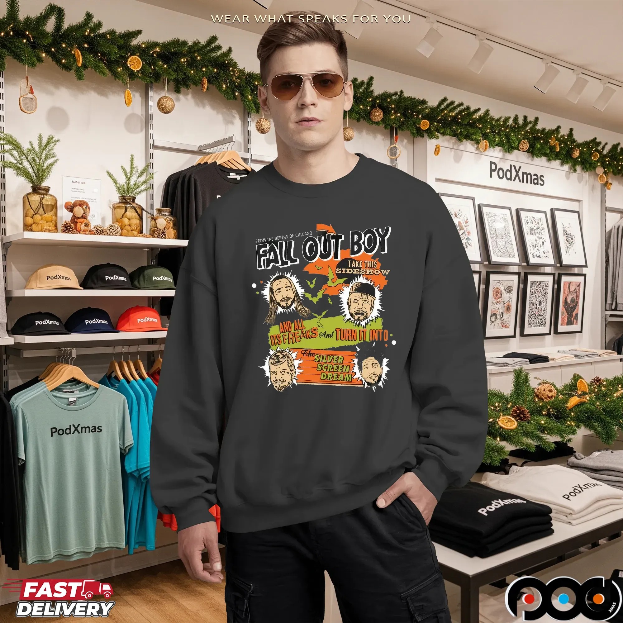From The Depths Of Chicago Take This Sideshow FAB Halloween 2025 Drop Novocaine Lyric T Shirt