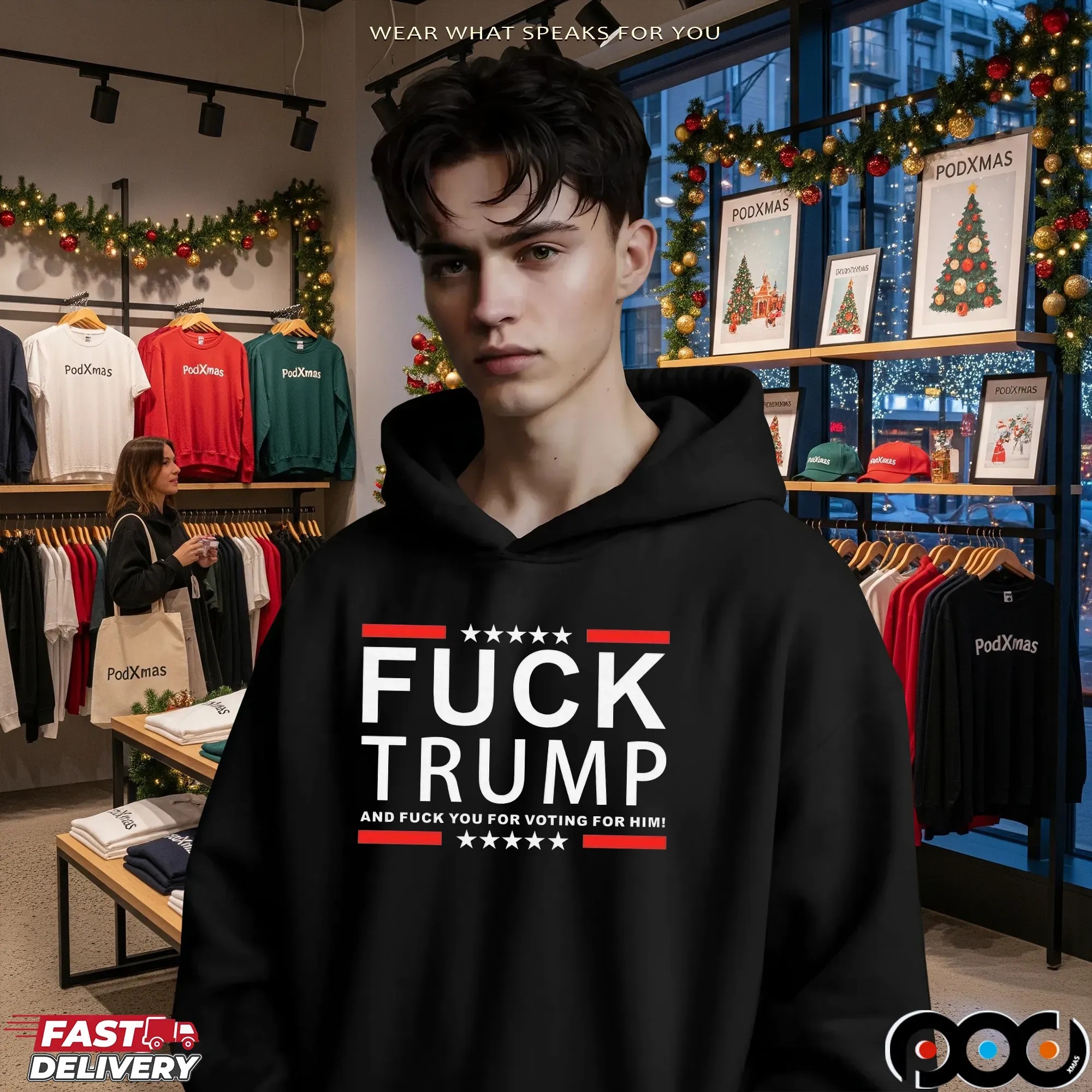 Fuck Trump And Fuck You For Voting For Him T Shirt