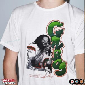 Gabos Malachi Toney Malihassee Miami Hurricanes T Shirt