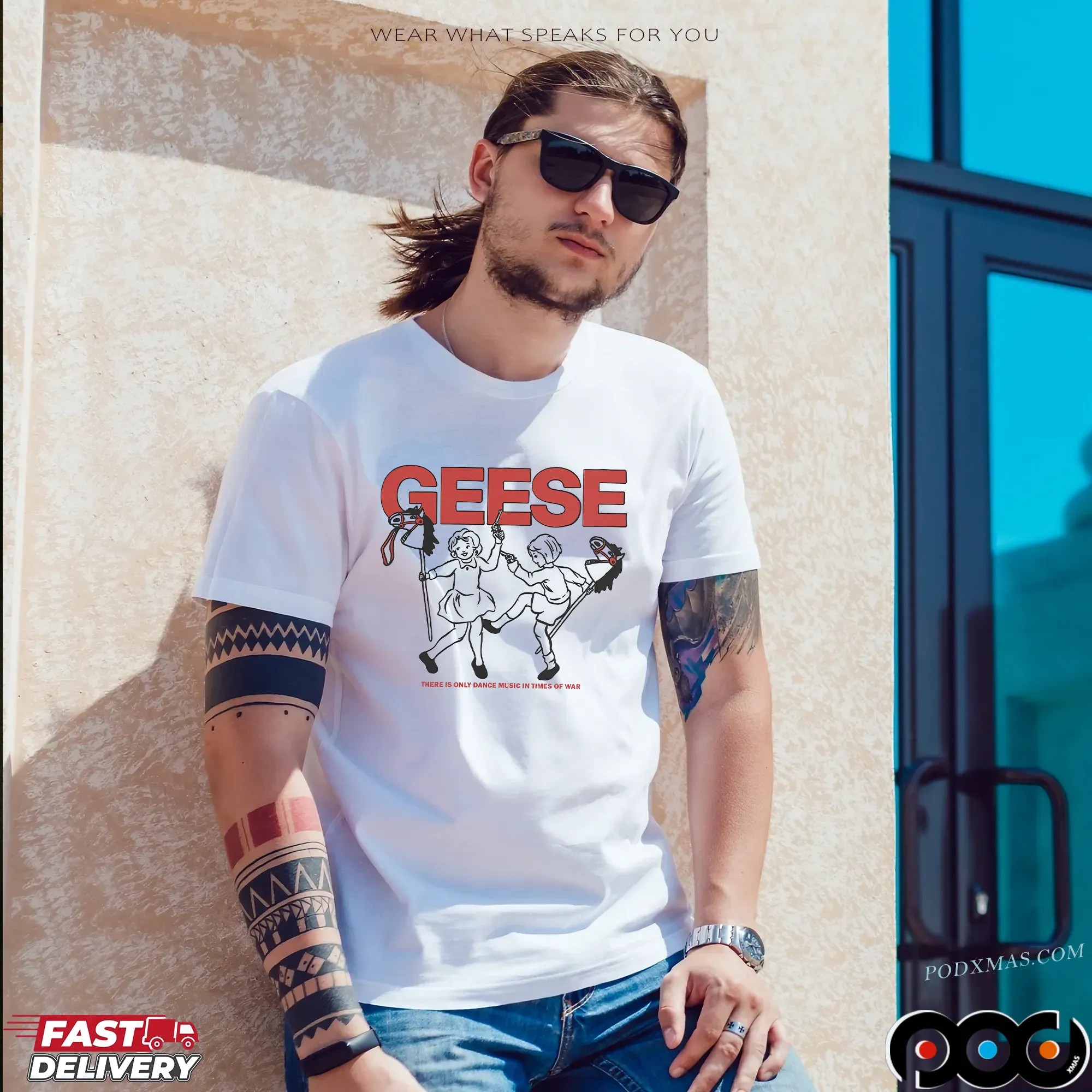 Geese There Is Only Dance Music In Times Of War T Shirt