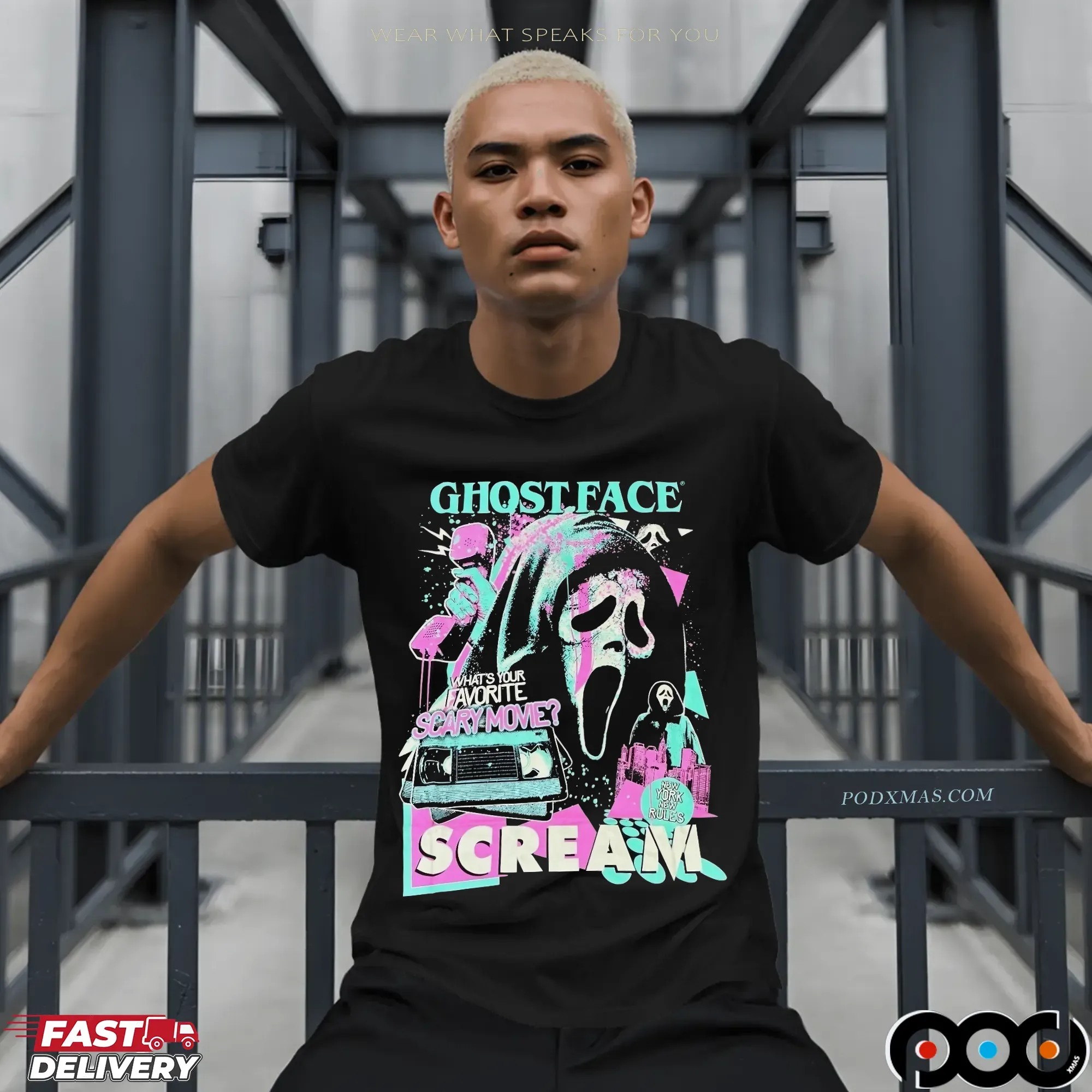 GhostFace Scream Halloween Horror Movie 1996 T Shirt