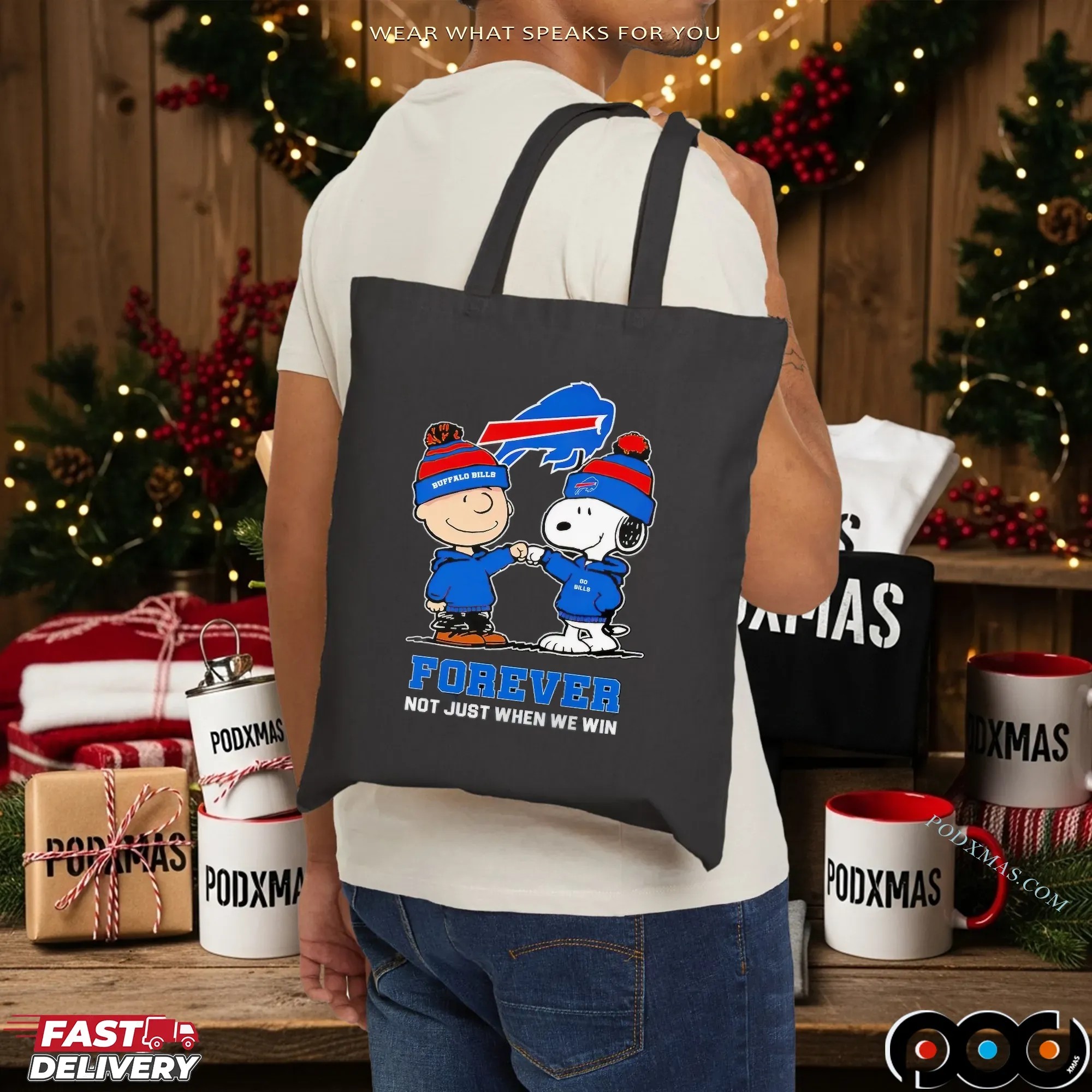 Go Bills Snoopy And Charlie Brown Buffalo Bills Fans Forever Not Just When We Win T Shirt