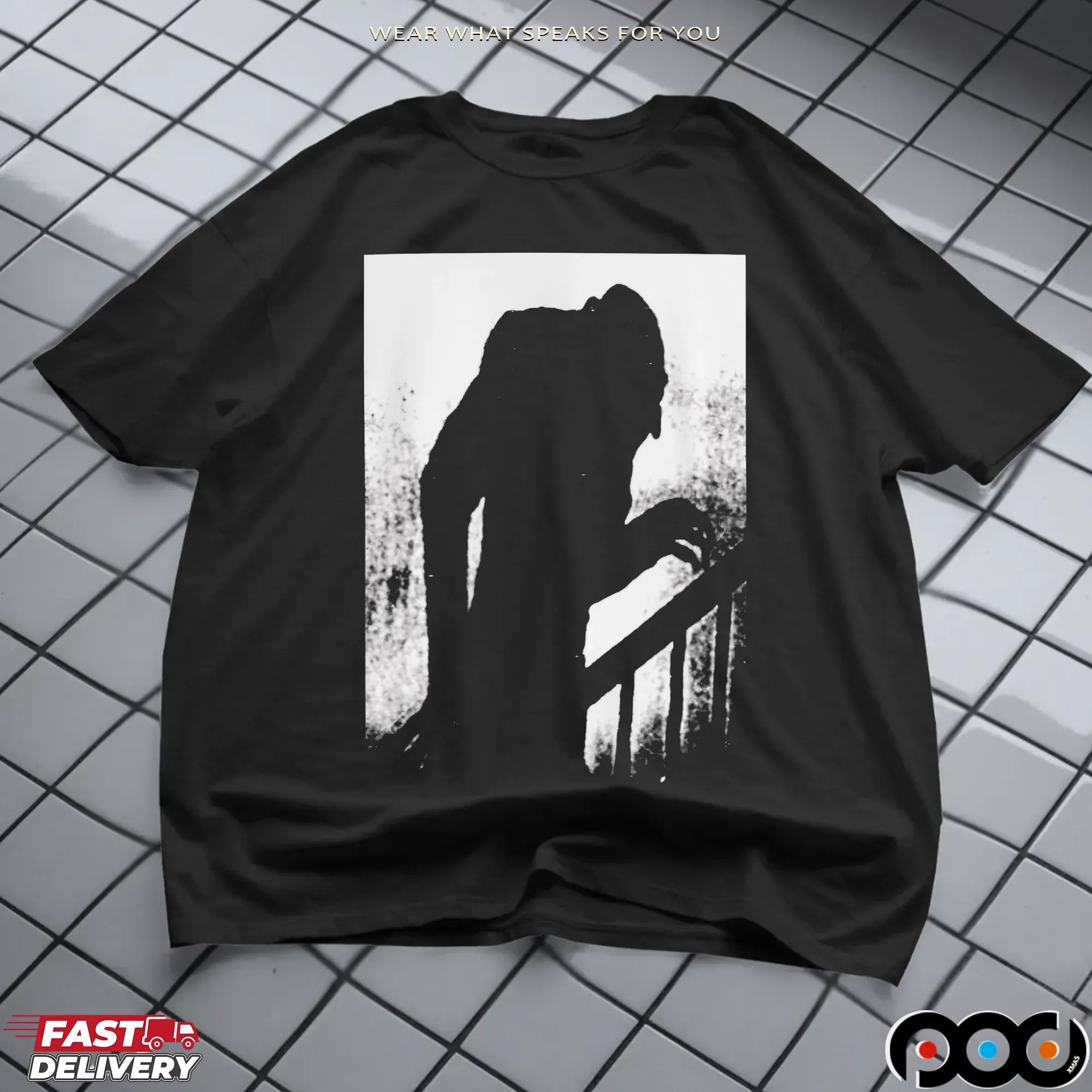 Gothic Nosferatu Vampire Horror Halloween T Shirt