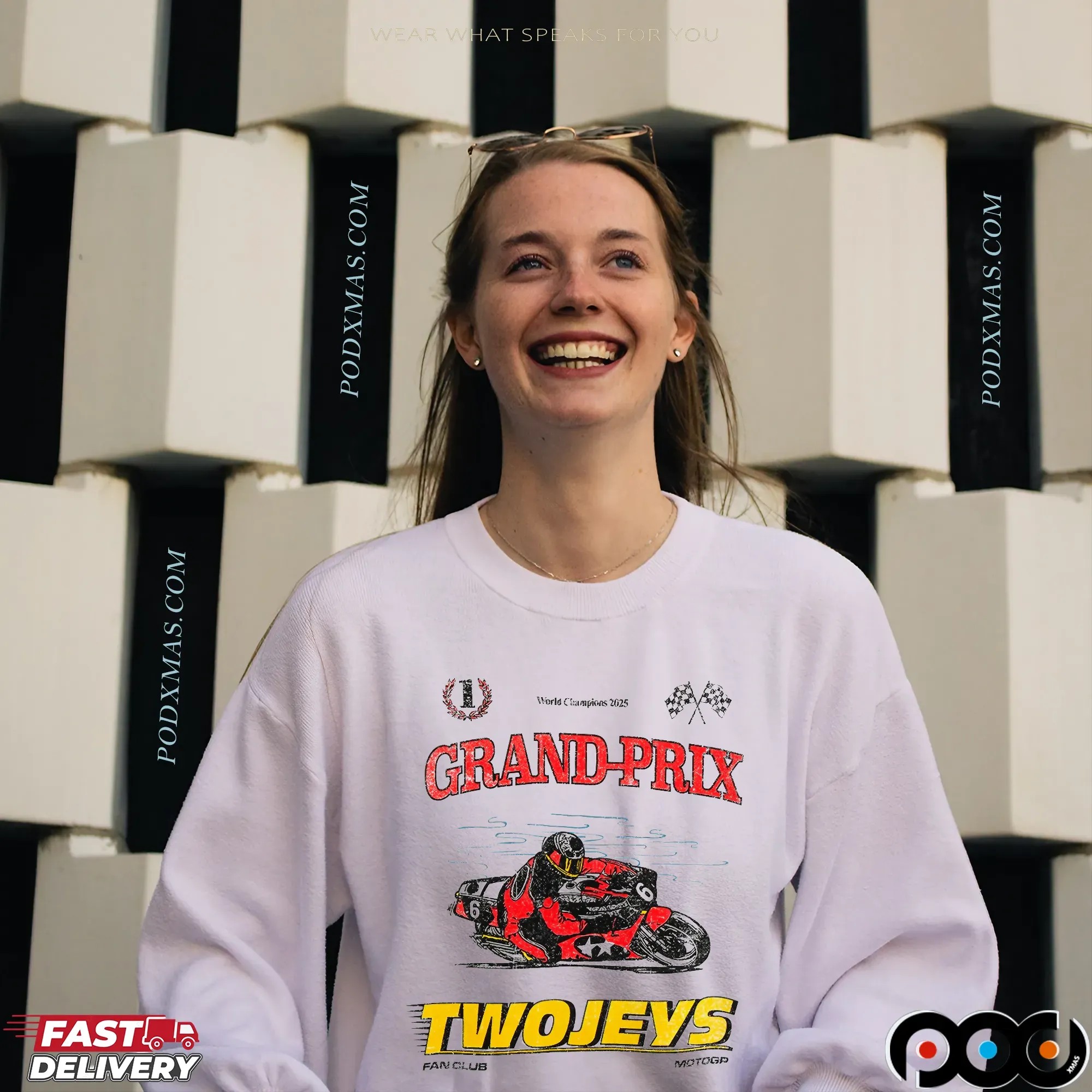 Grand Prix TwoJeys MotoGP Racing World Champion 2025 Biker Fan T Shirt
