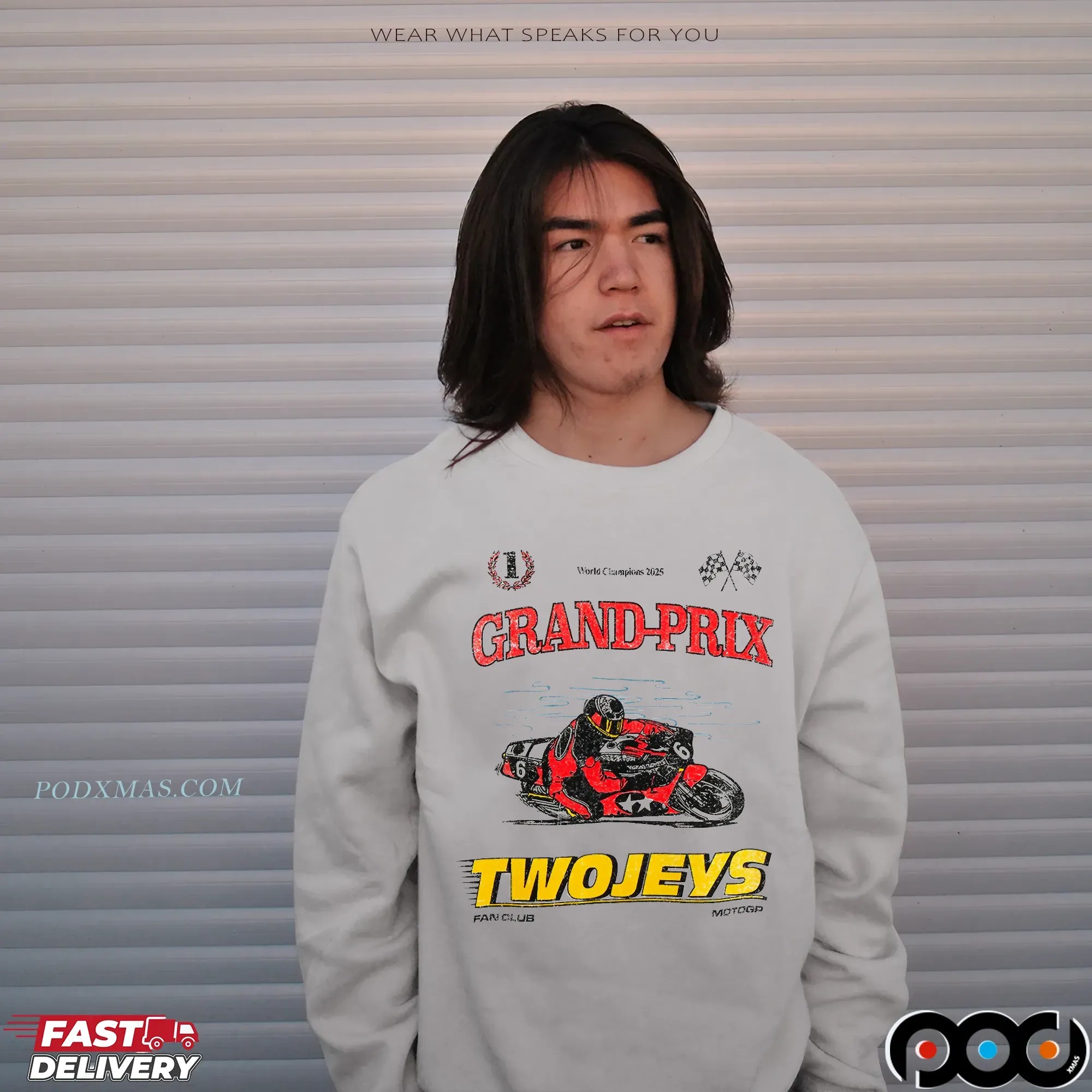Grand Prix TwoJeys MotoGP Racing World Champion 2025 Biker Fan T Shirt