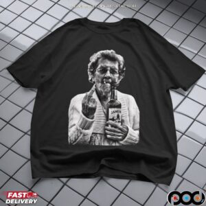 Granny Middle Finger Holding a Jameson Whiskey T Shirt