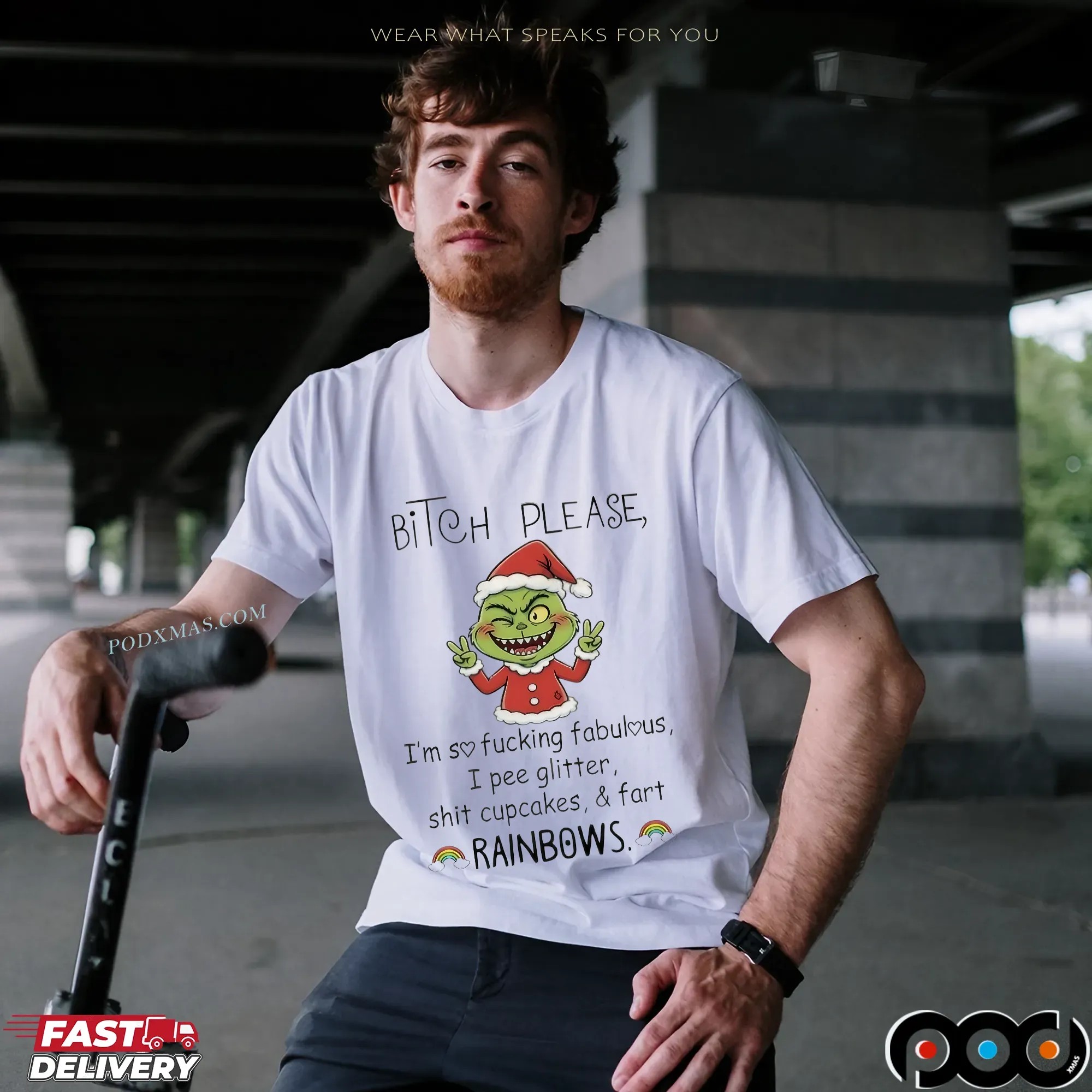 Grinch Bitch Please I’m So Fucking Fabulous I Pee Glitter Rainbows Christmas T Shirt Grinch Bitch Please I’m So Fucking Fabulous I Pee Glitter Rainbows Christmas T Shirt