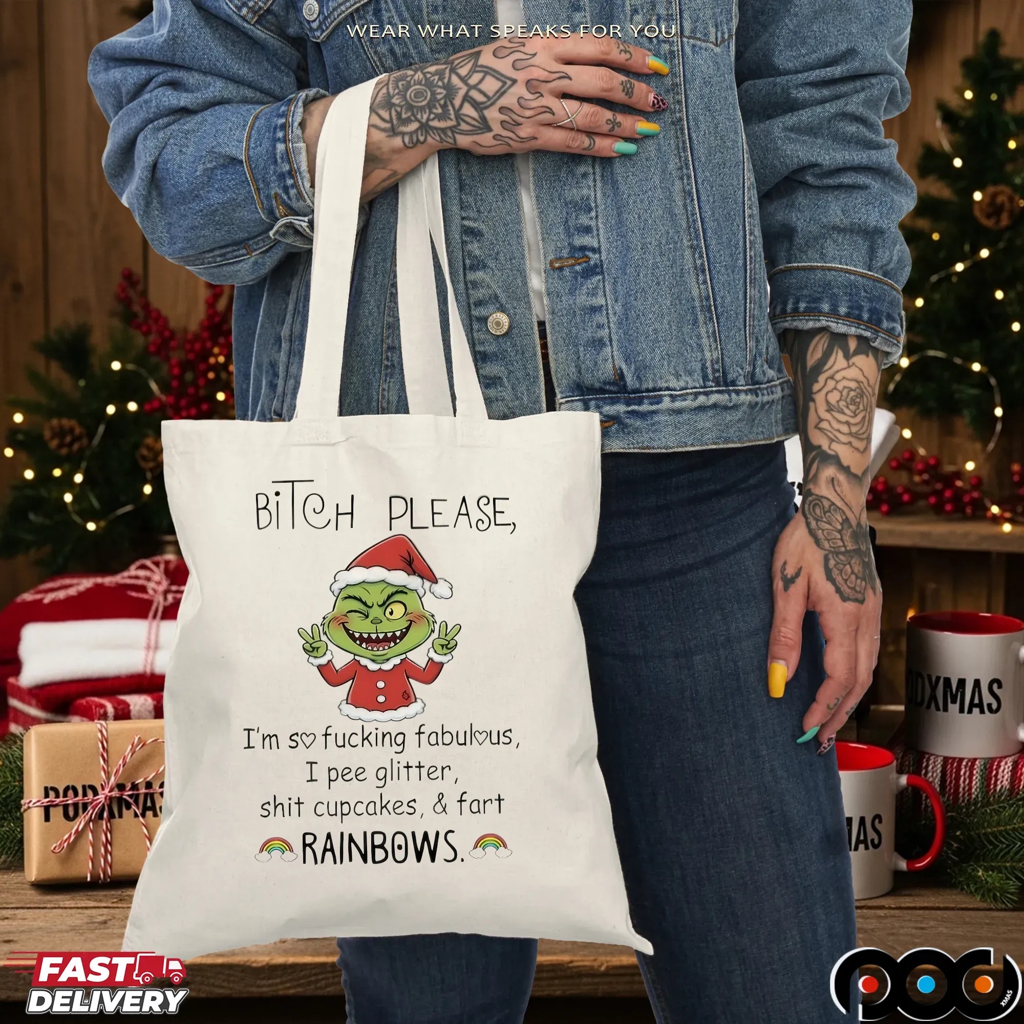 Grinch Bitch Please I’m So Fucking Fabulous I Pee Glitter Rainbows Christmas T Shirt Grinch Bitch Please I’m So Fucking Fabulous I Pee Glitter Rainbows Christmas T Shirt