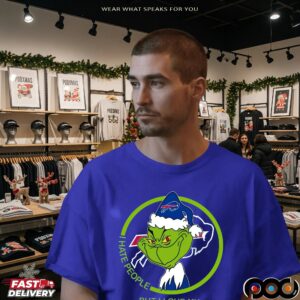 Grinch I Hate People But I Love My Buffalo Bills Christmas T Shirt