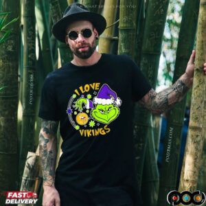 Grinch I Love Minnesota Vikings They Hate Us Because They Ain’t Us Christmas T Shirt