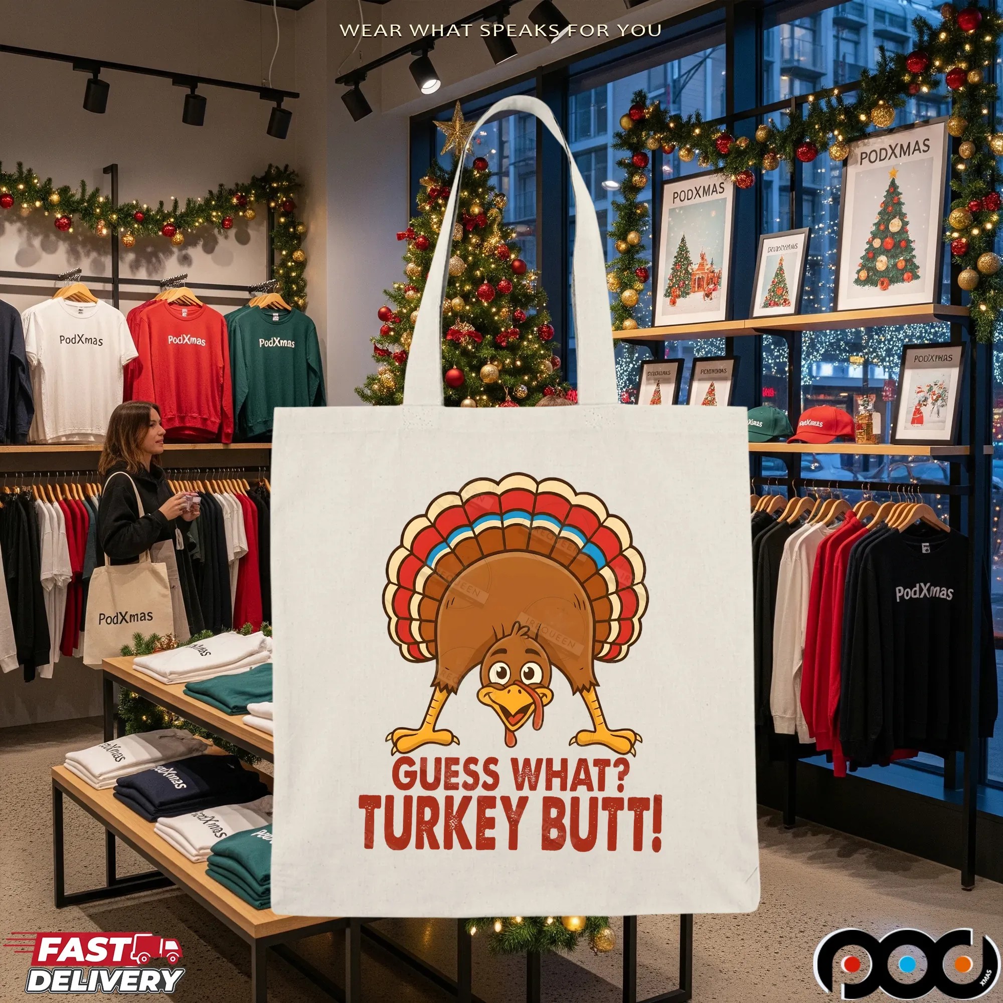 Guess What Turkey Butt Thanksgiving, Wine Turkey Friends, Cozy Season , Thanksgiving Turkey, Thanksgiving Dinner T Shirt