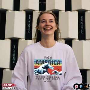 Gulf of America Where Freedom Meets The Coast Est 2025 T Shirt