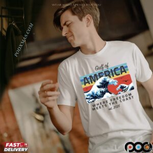 Gulf of America Where Freedom Meets The Coast Est 2025 T Shirt