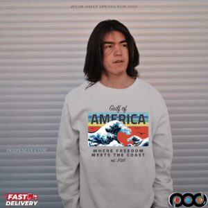 Gulf of America Where Freedom Meets The Coast Est 2025 T Shirt