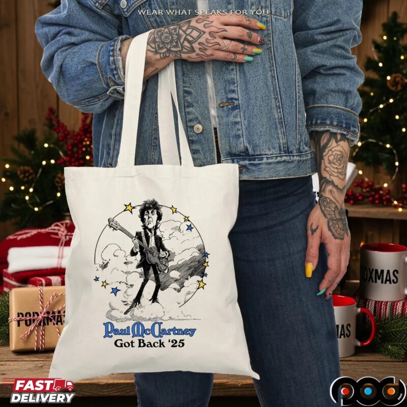 Paul McCartney Got Back Floral Tour 2025 Cartoon T Shirt