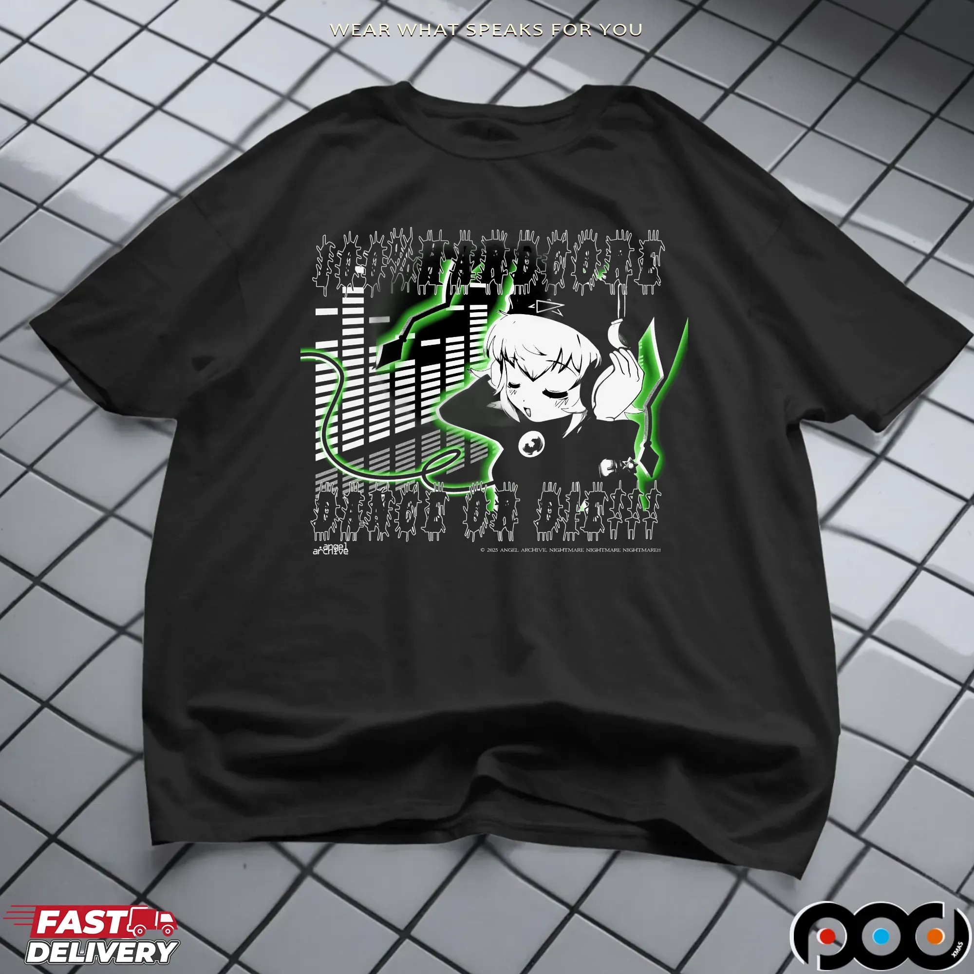 HARDCORE Dance or Die Gabber Biohazard Ravecore T Shirt