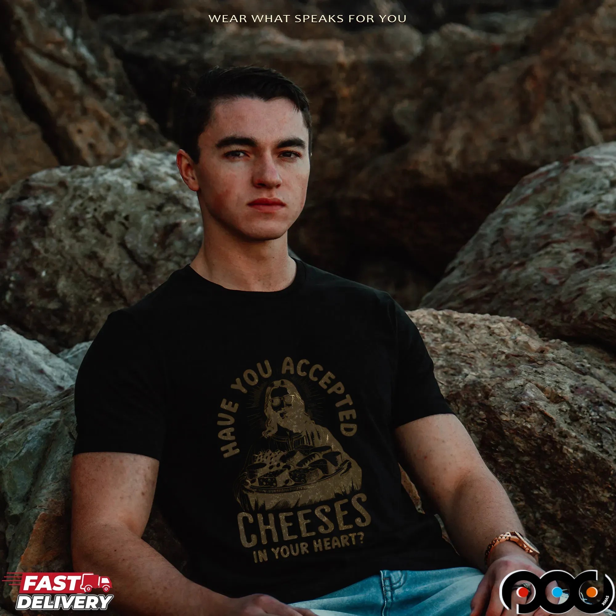 HAVE YOU ACCEPTED CHEESES IN YOUR HEART Cheesy Jesus T-Shirt Funny Christian Humor, Cheese Pun T Shirt