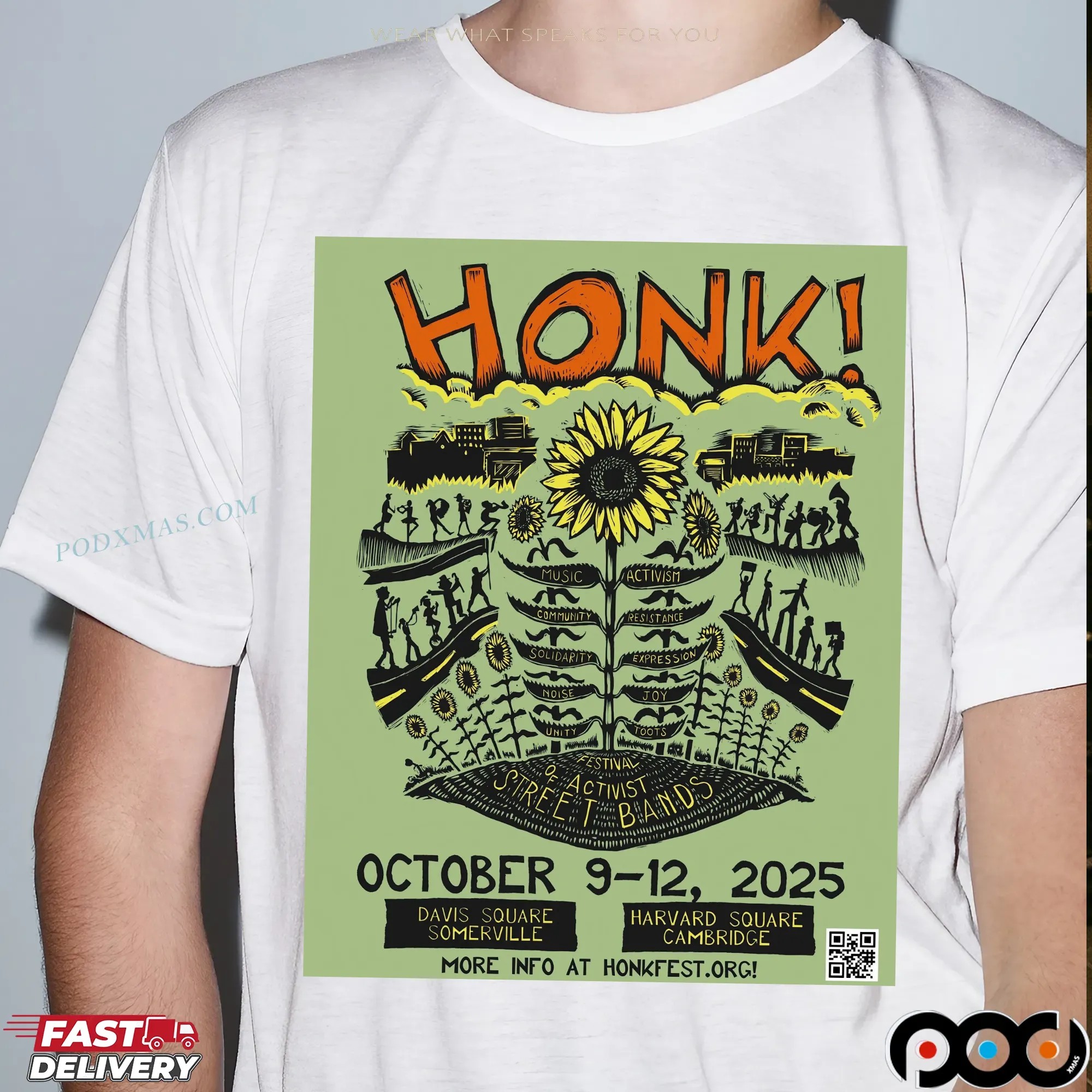 HONK! Festival In Somerville MA On Oct 9-12 2025 Even T Shirt