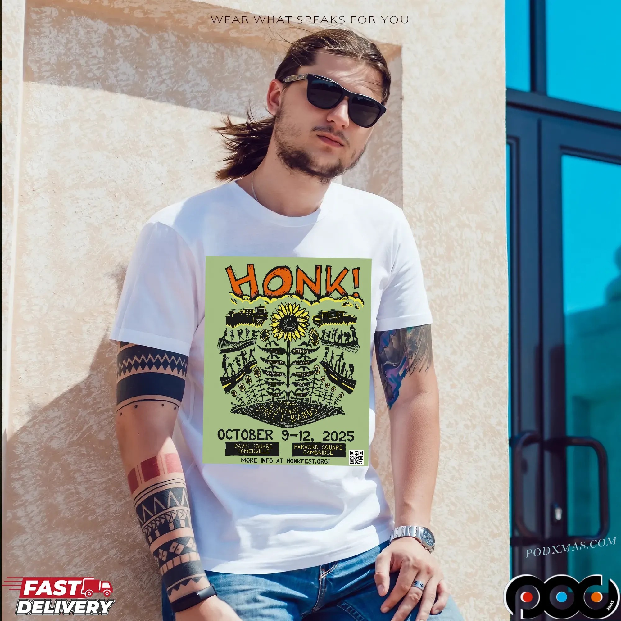 HONK! Festival In Somerville MA On Oct 9-12 2025 Even T Shirt