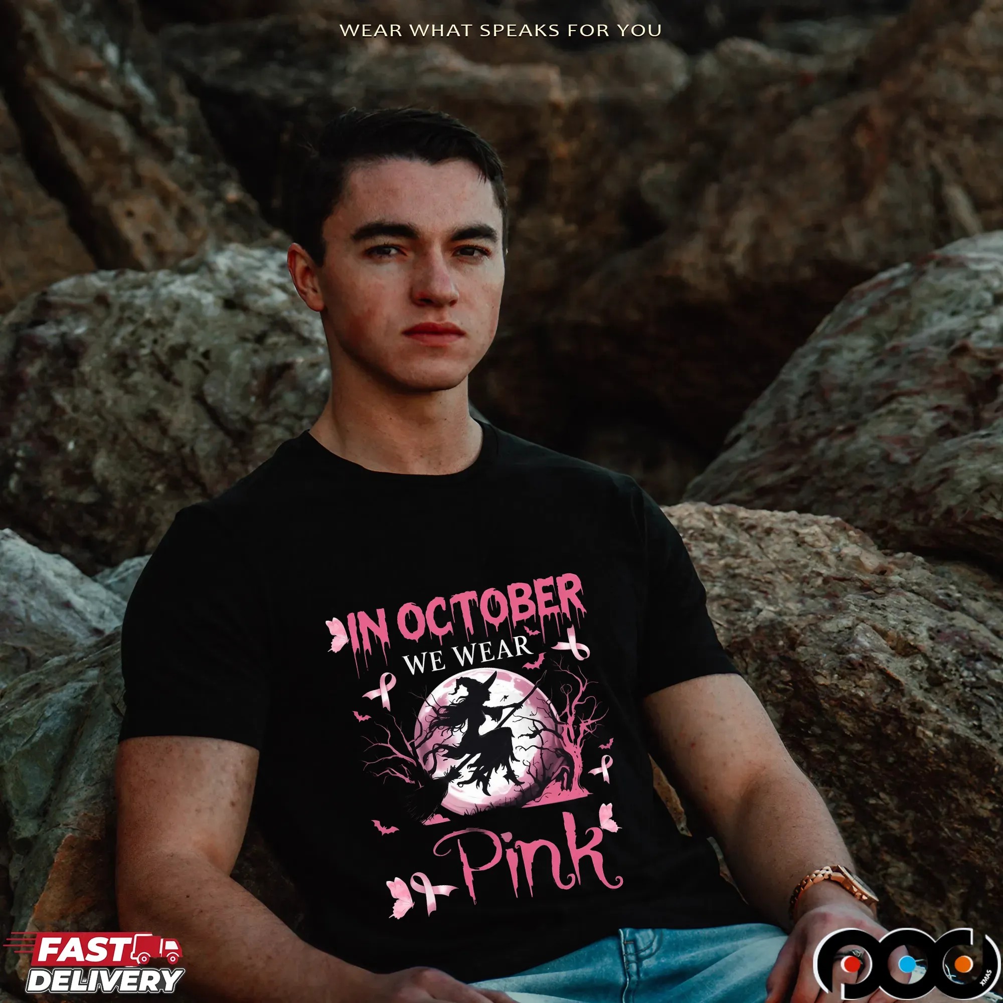 Halloween Pink Coquette Cancer, Breast Cancer Awareness Shirt, Halloween Breast Cancer Support T-Shirt, Hocus Pocus Tee