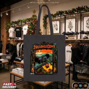 Halloweentown Black Cat Haunted Pumpkin House Brooms T Shirt
