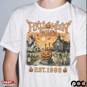 Halloweentown Est 1998 Vintage 2025 Halloween Spooky Season T Shirt