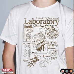 Hawkins national Laboratory United State 1987 Retro T Shirt
