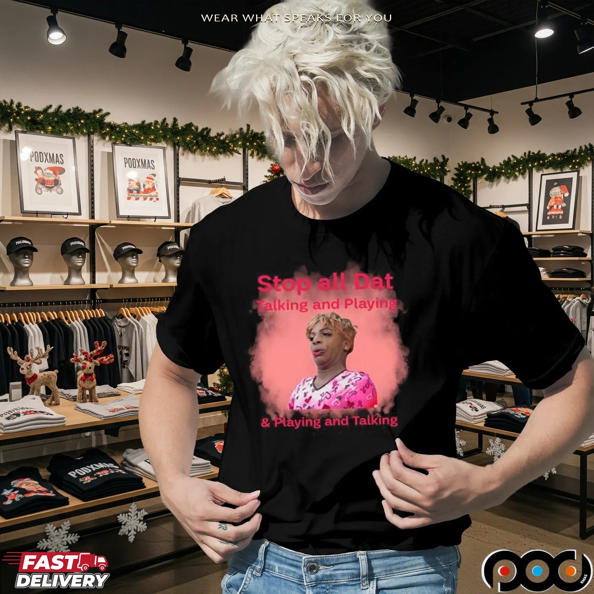 Hollywoodgengen Stop All Dat Talking And Playing T Shirt