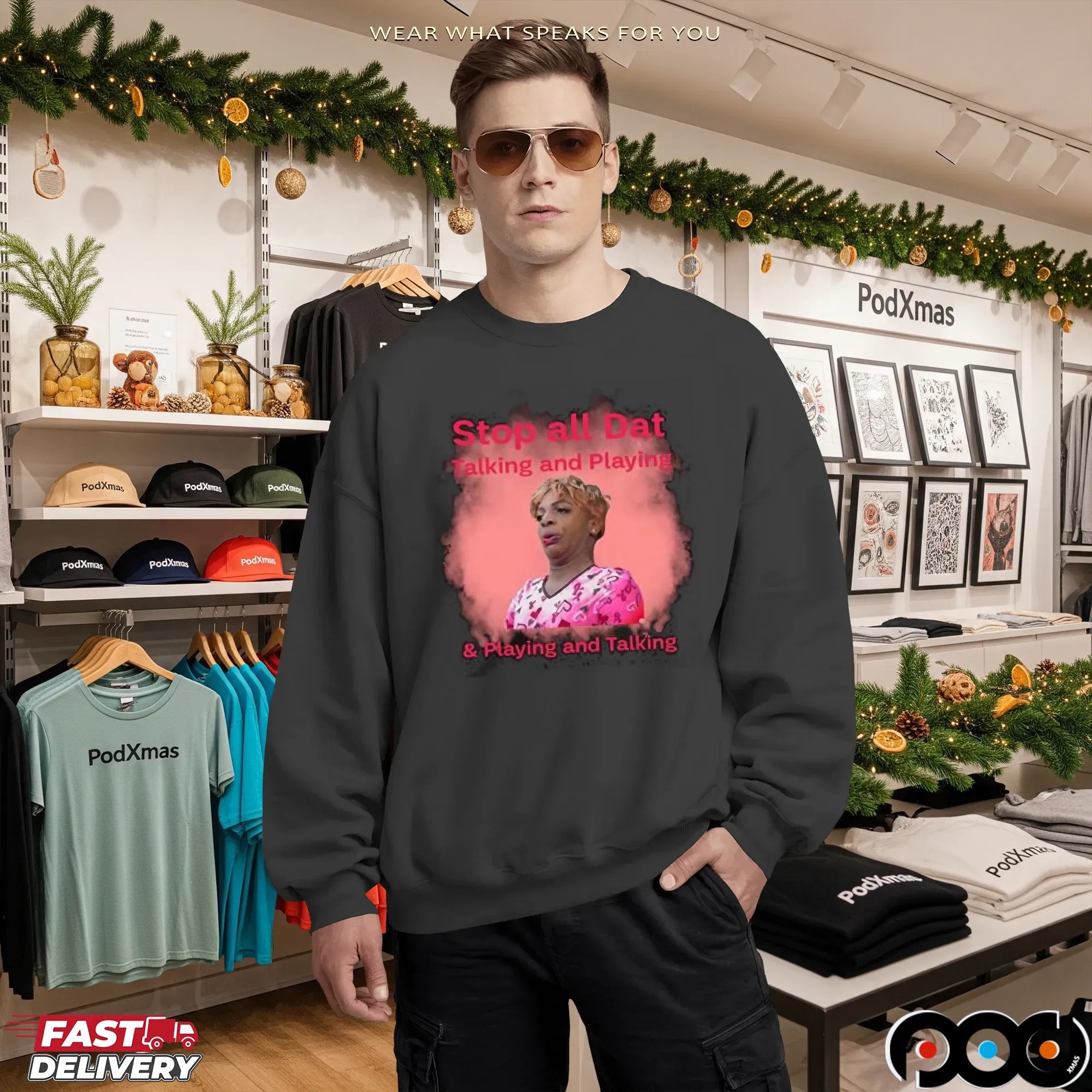 Hollywoodgengen Stop All Dat Talking And Playing T Shirt