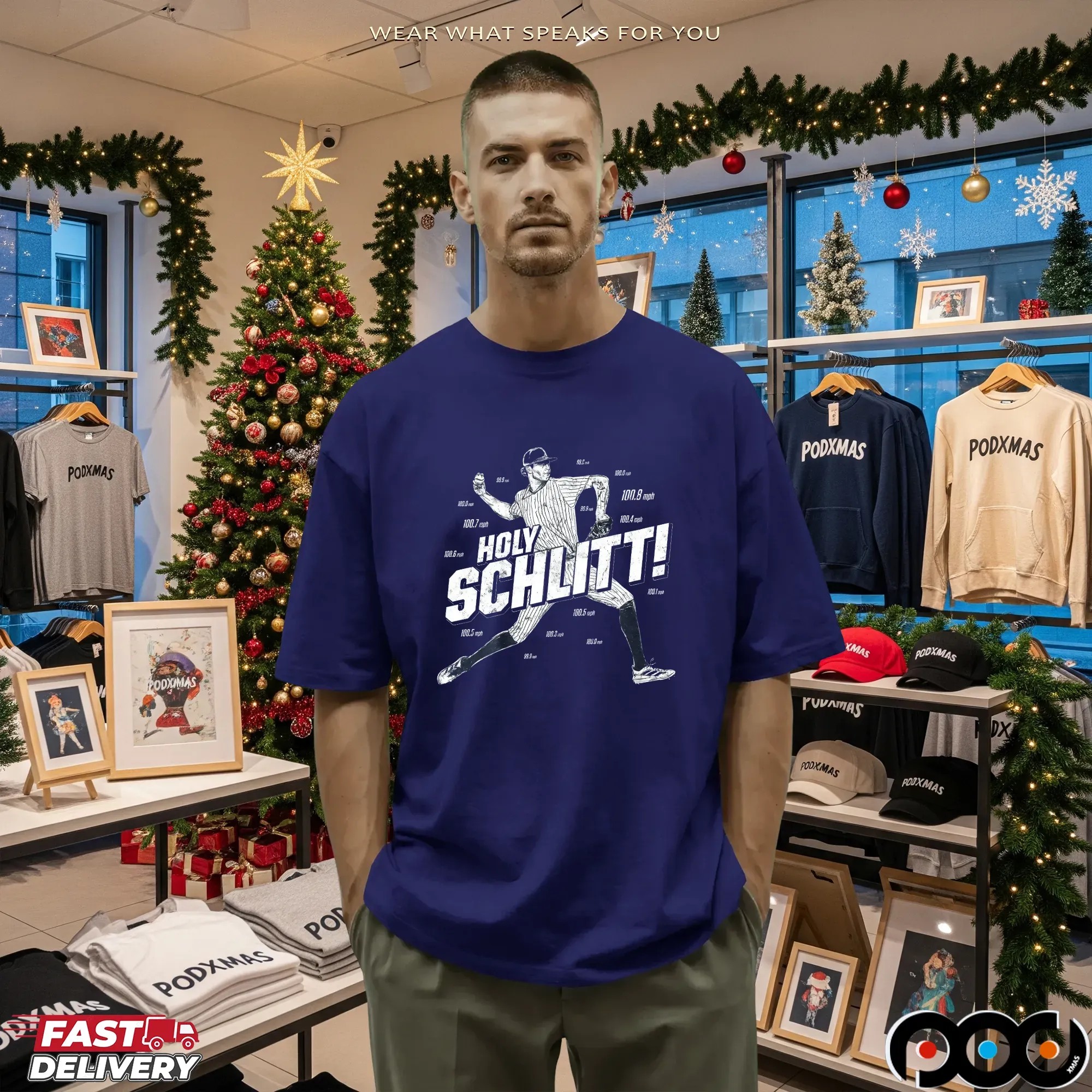 Holy Schlitt Pitching Pose T Shirt