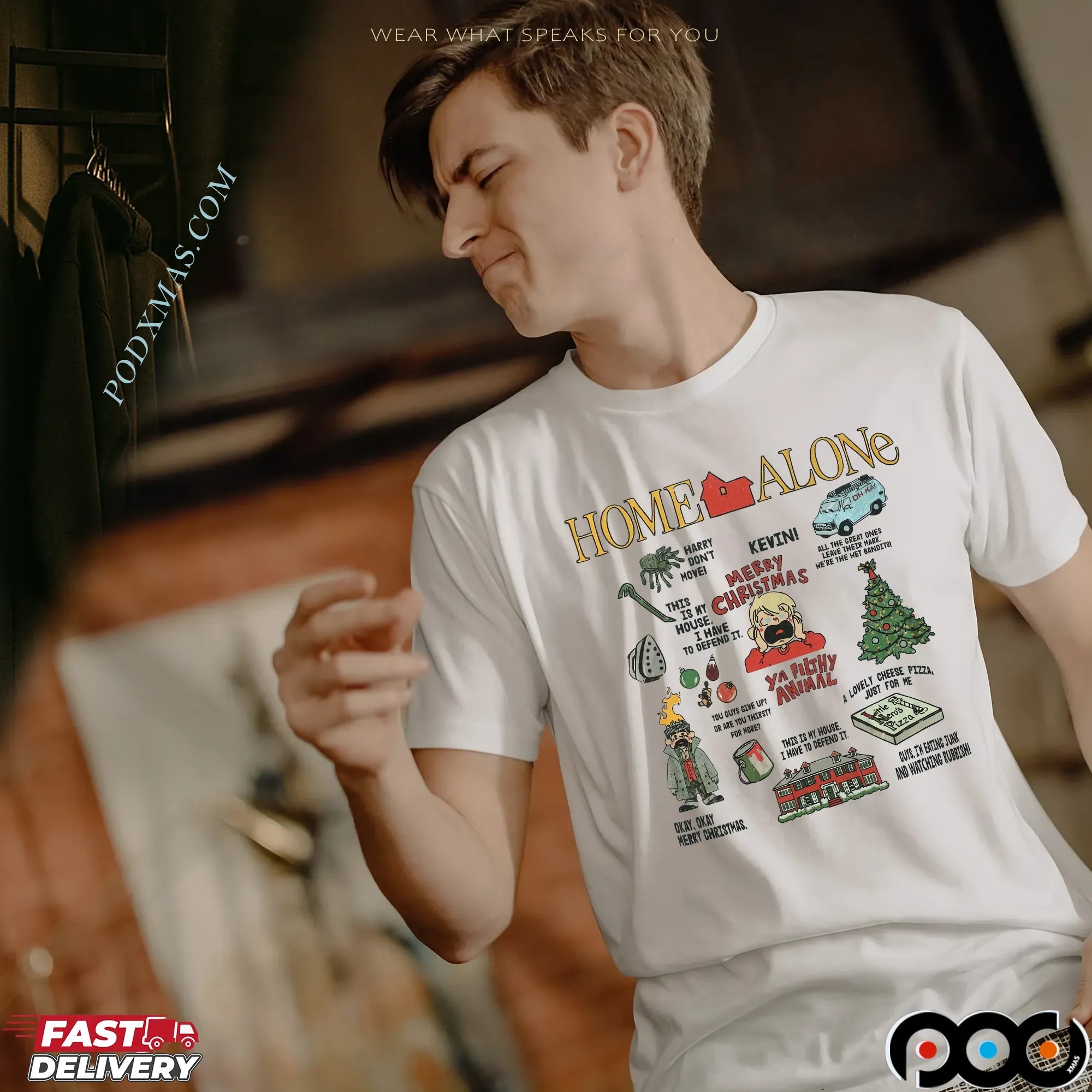 Home Alone Kevin Merry Christmas T-shirt
