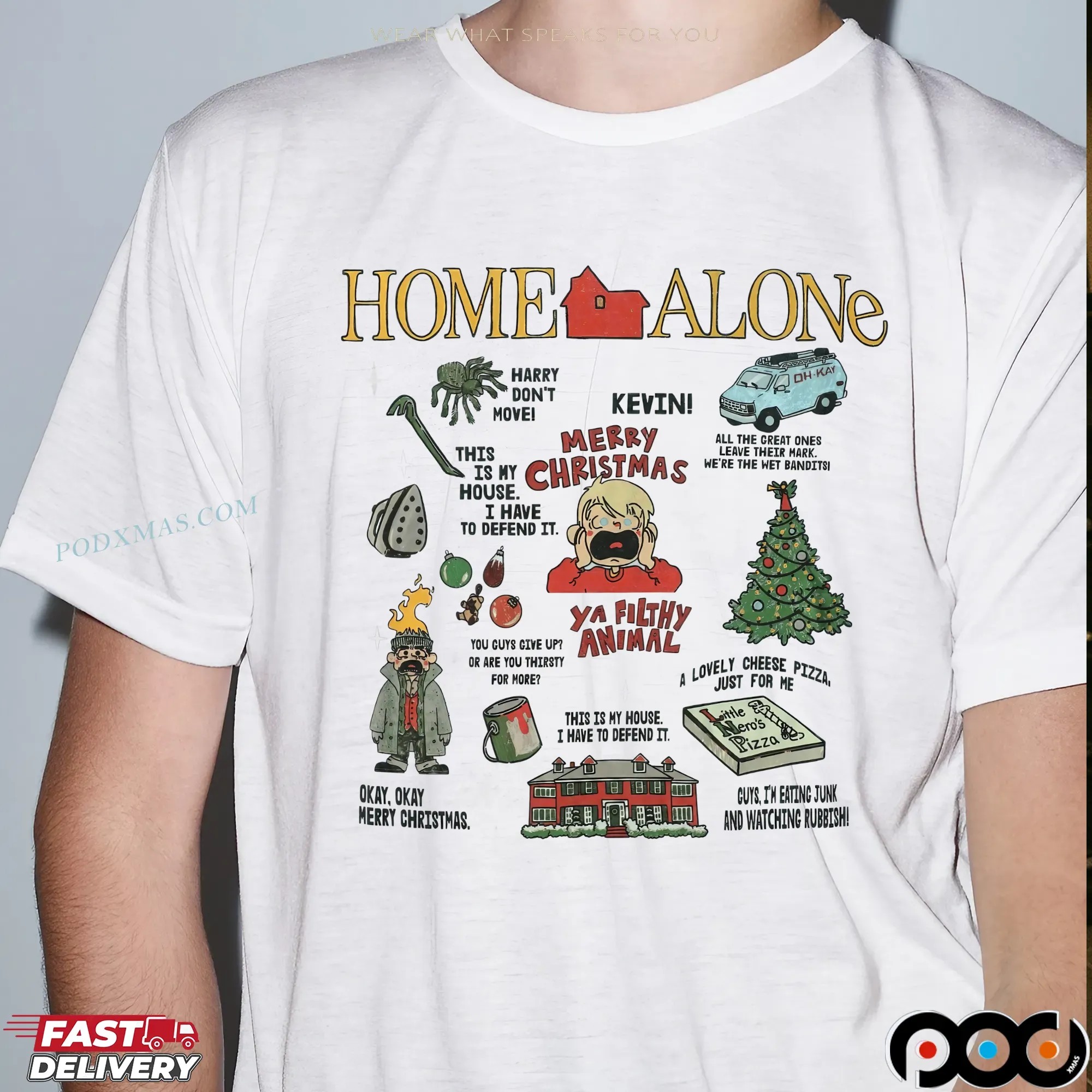 Home Alone Kevin Merry Christmas T-shirt