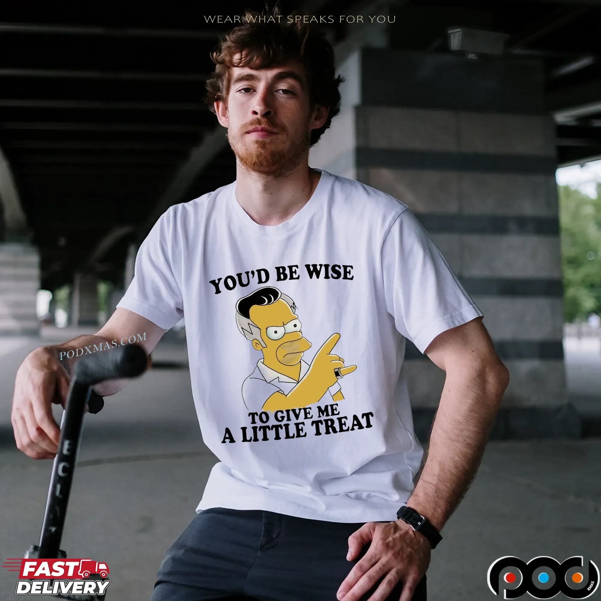 Homer Simpson You'd Be Wise To Give Me A Little Treat T Shirt