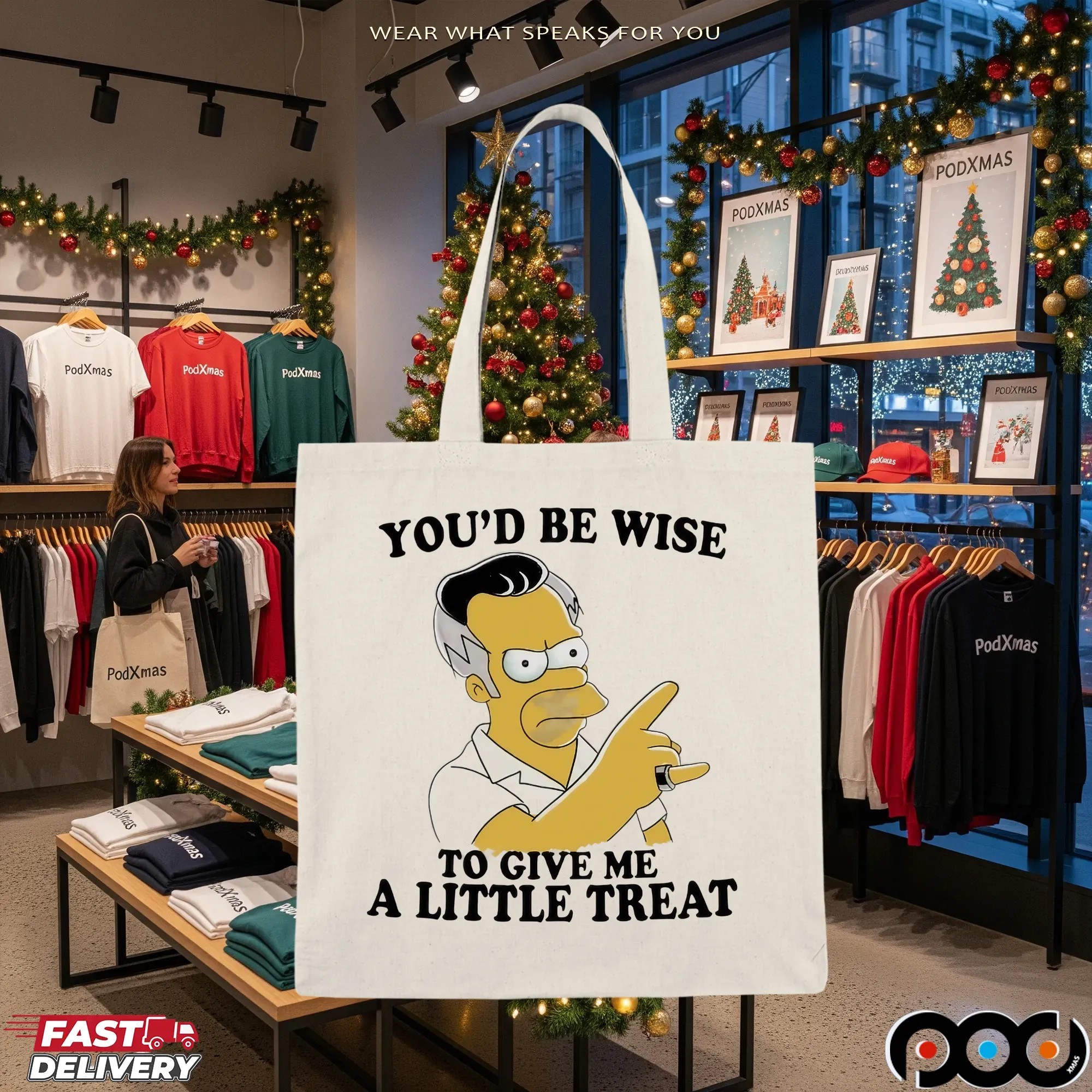Homer Simpson You'd Be Wise To Give Me A Little Treat T Shirt