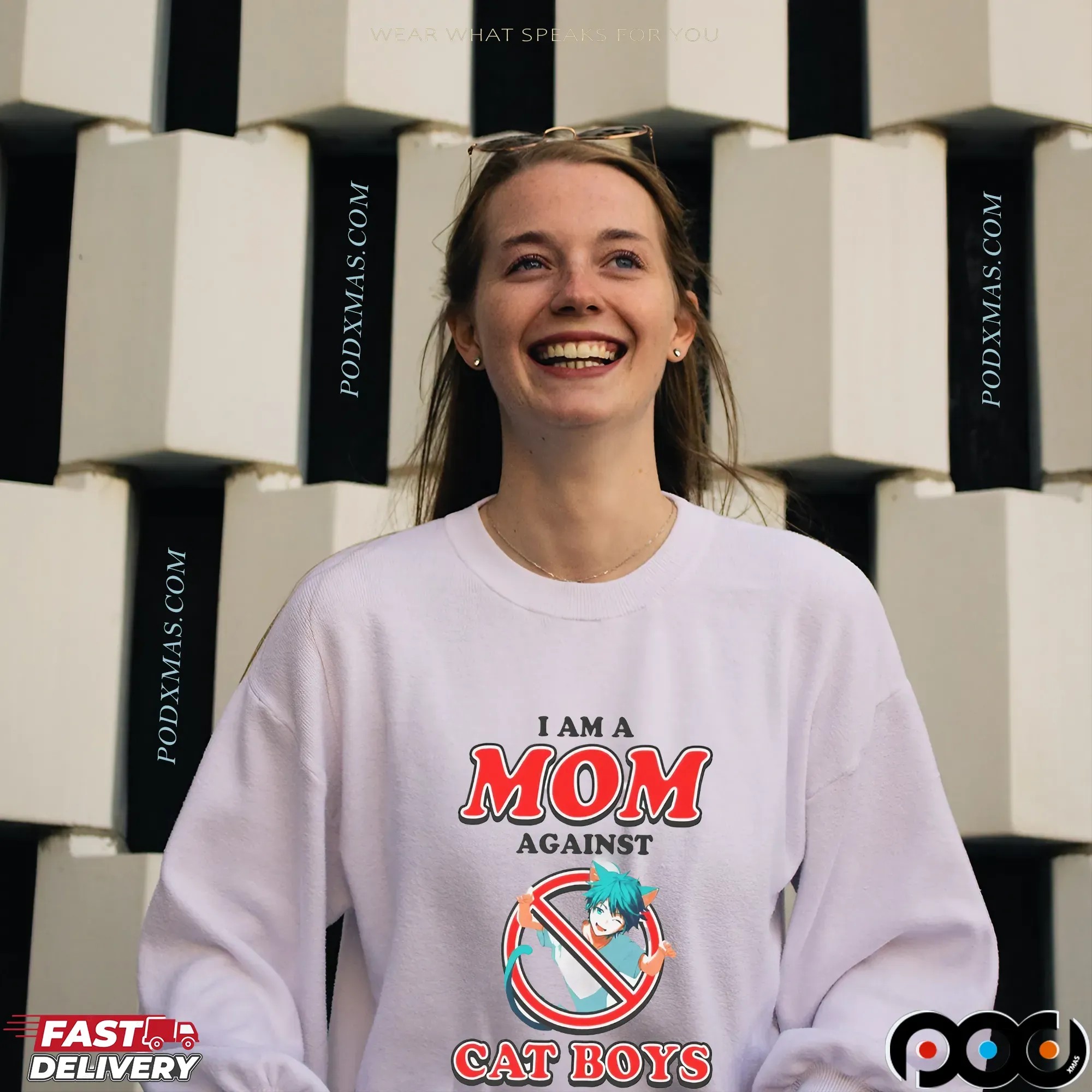 I Am A Mom Against Cat Boys T-shirt