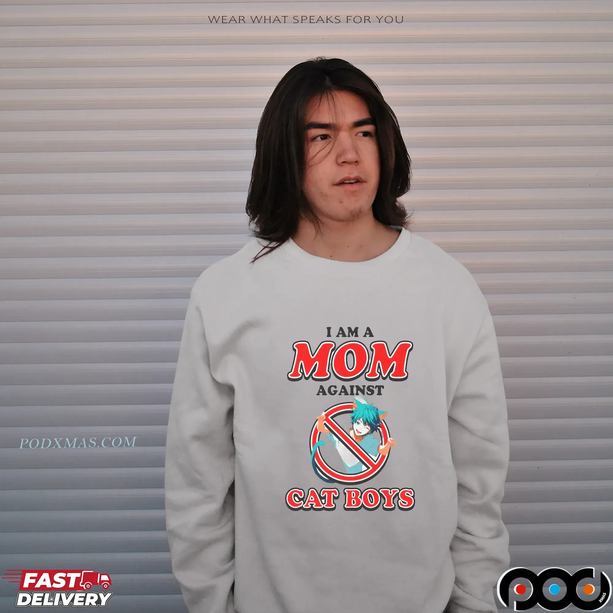 I Am A Mom Against Cat Boys T-shirt