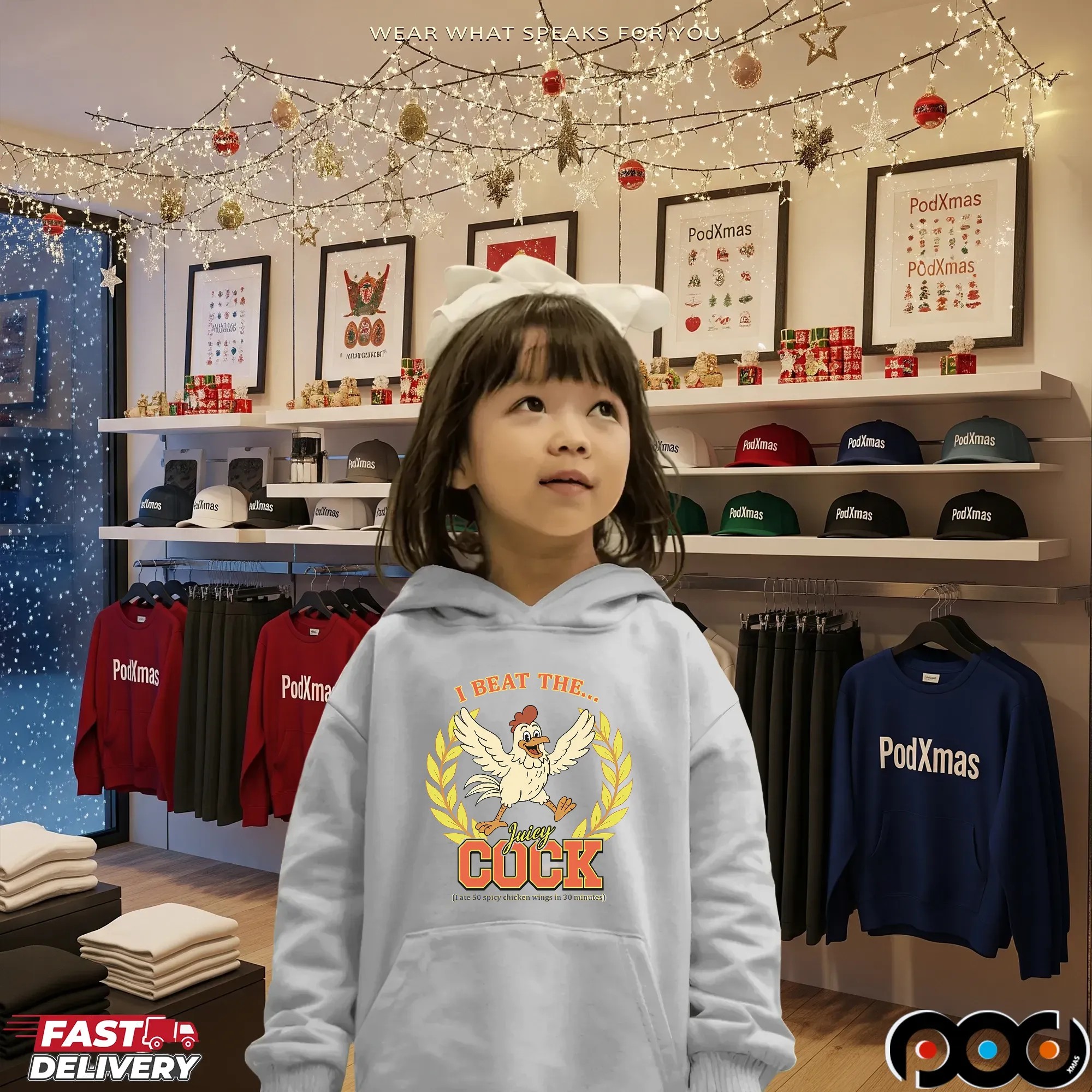 I Beat The Juicy Cock I Ate 50 Spicy Chicken Wings In 30 Minutes Graphic T Shirt