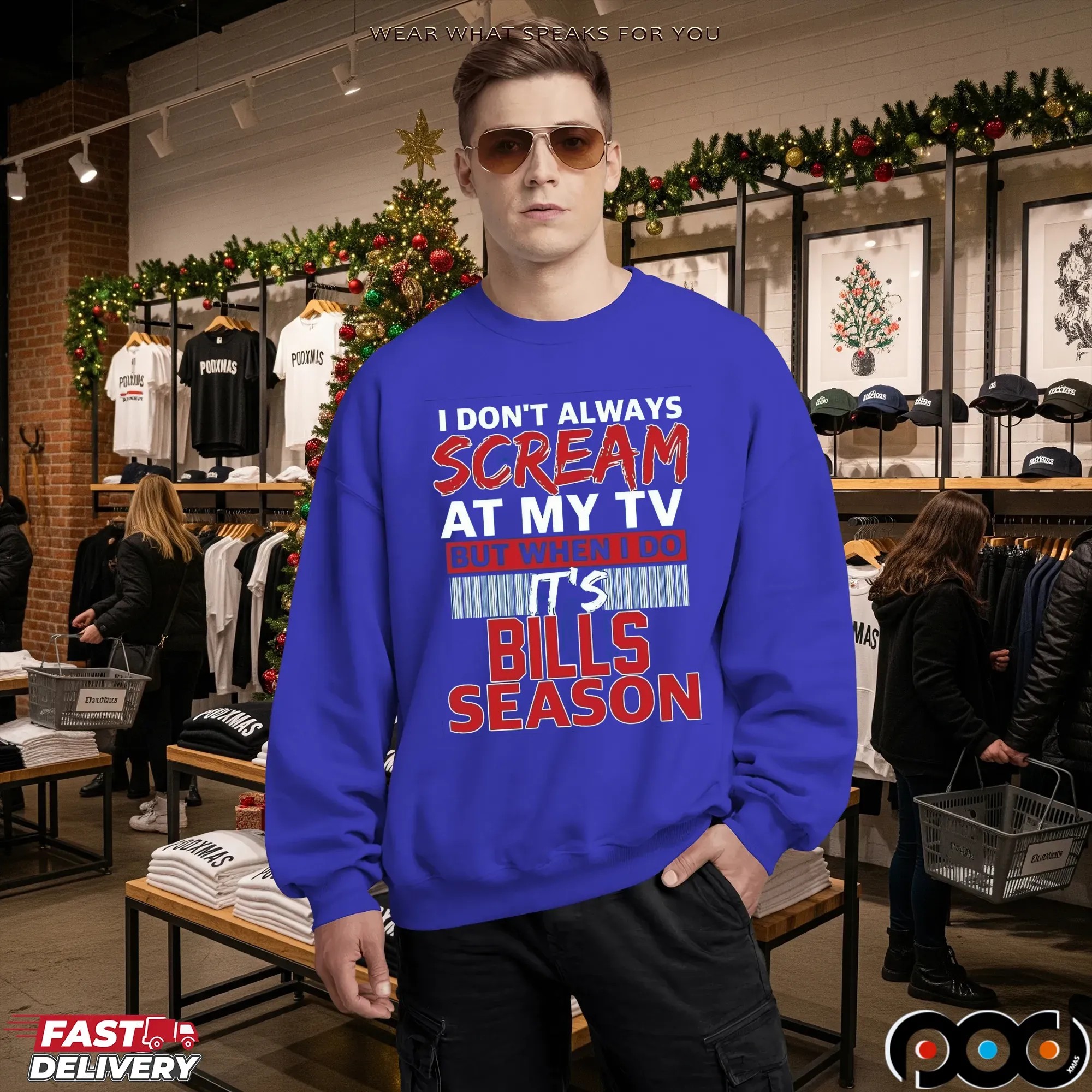 I Don't Always Scream At My Tv But When I Do It's Bills Season T Shirt