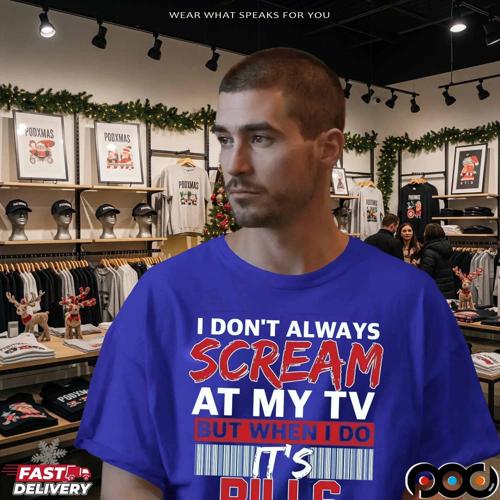 I Don't Always Scream At My Tv But When I Do It's Bills Season T Shirt