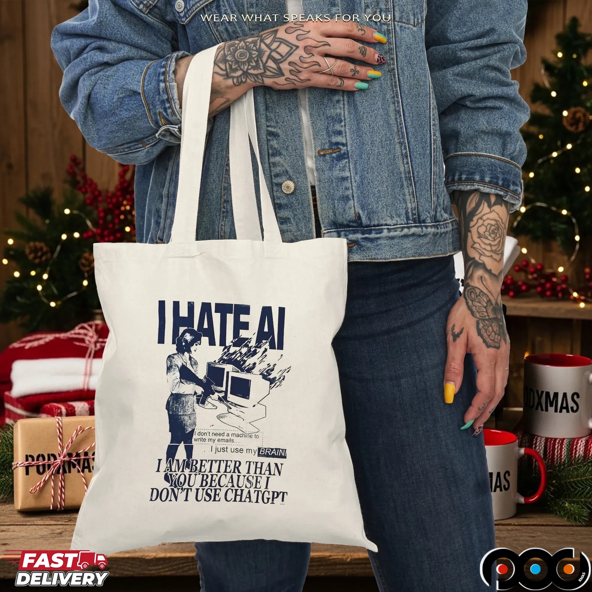 I Hate AI I Am Better Than You Because I Don't Use Chatgpt T Shirt