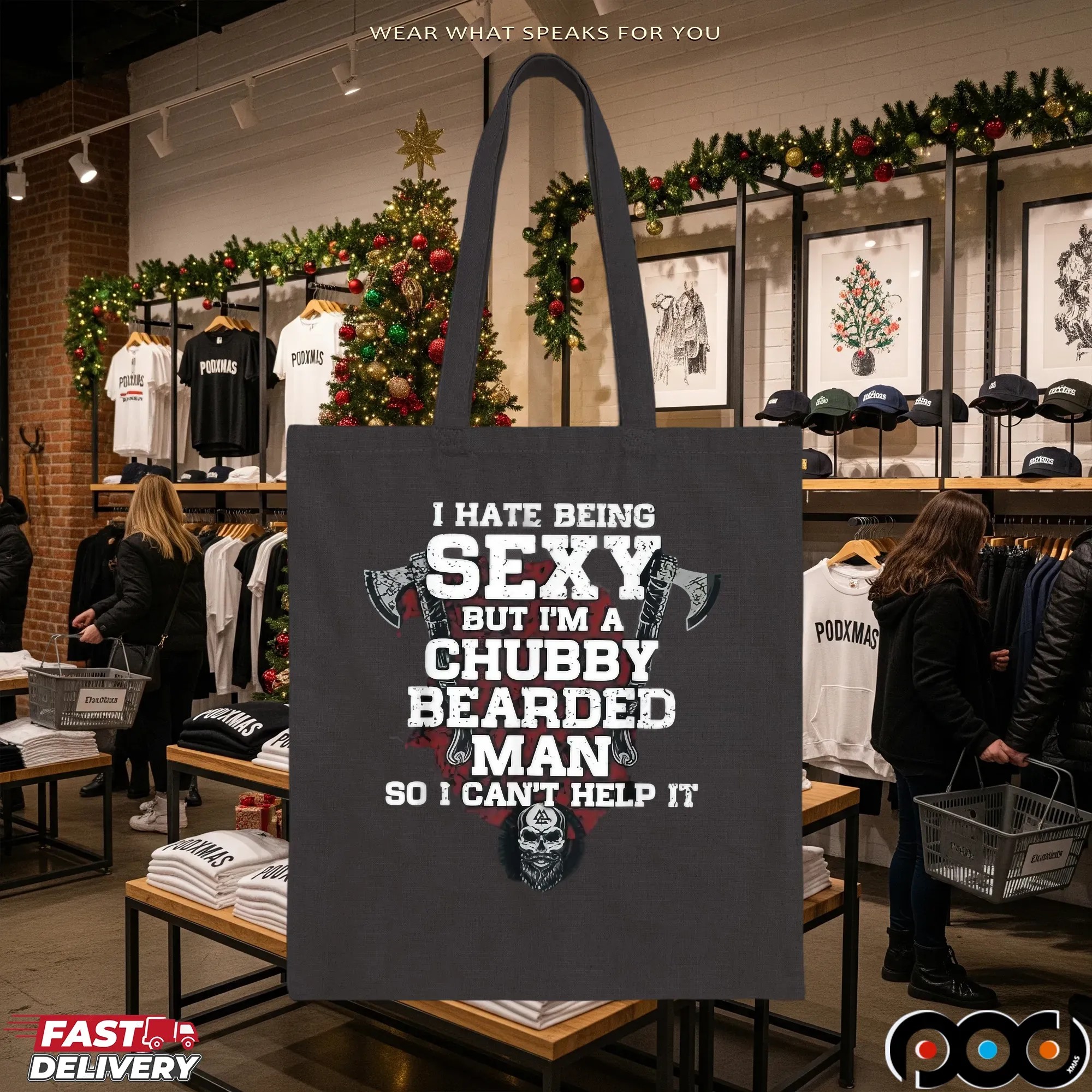 I Hate Being Sexy But I'm A Chubby Bearded Man So I Can't Help It T Shirt
