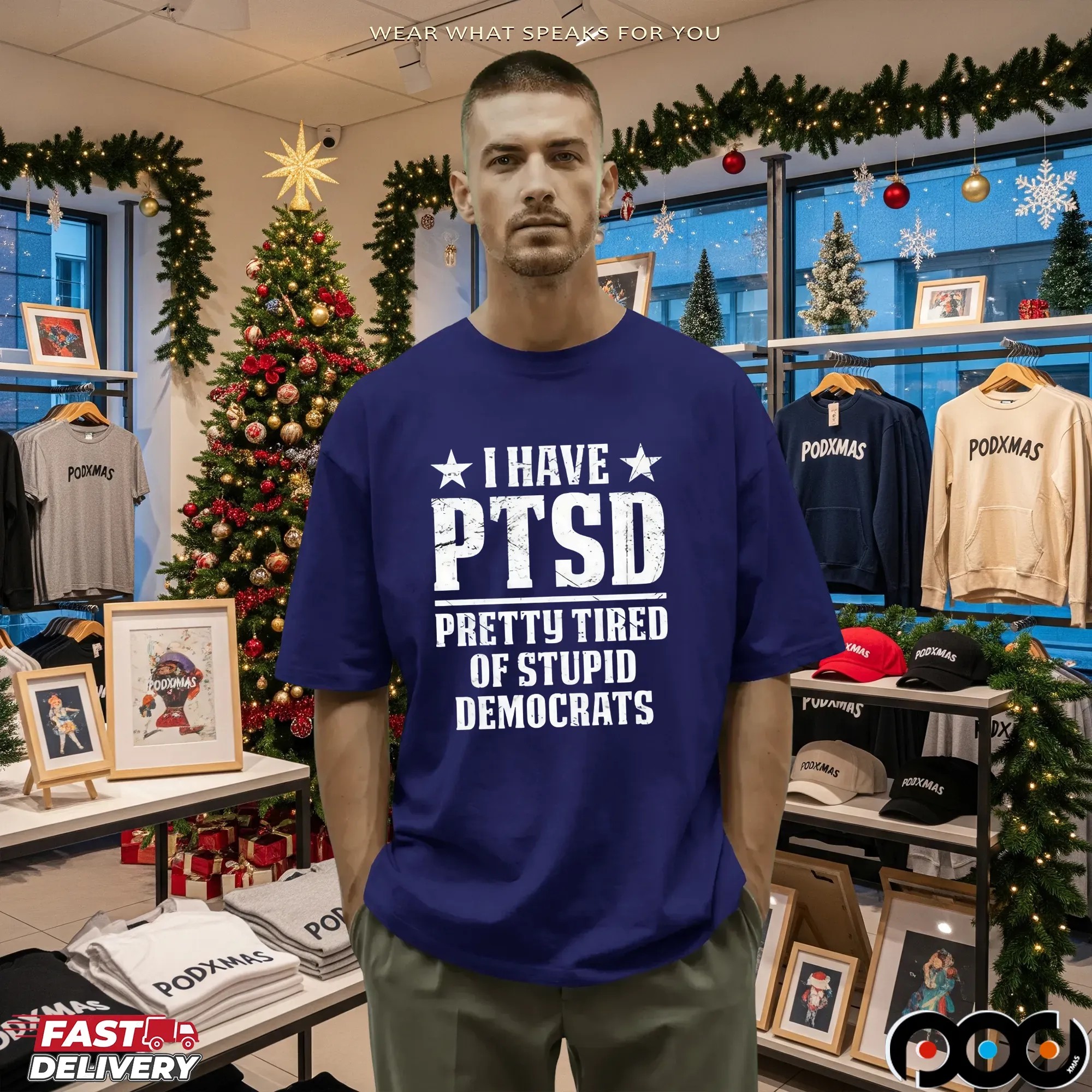 I Have PTSD Pretty Tired Of Stupid Democrats T Shirt