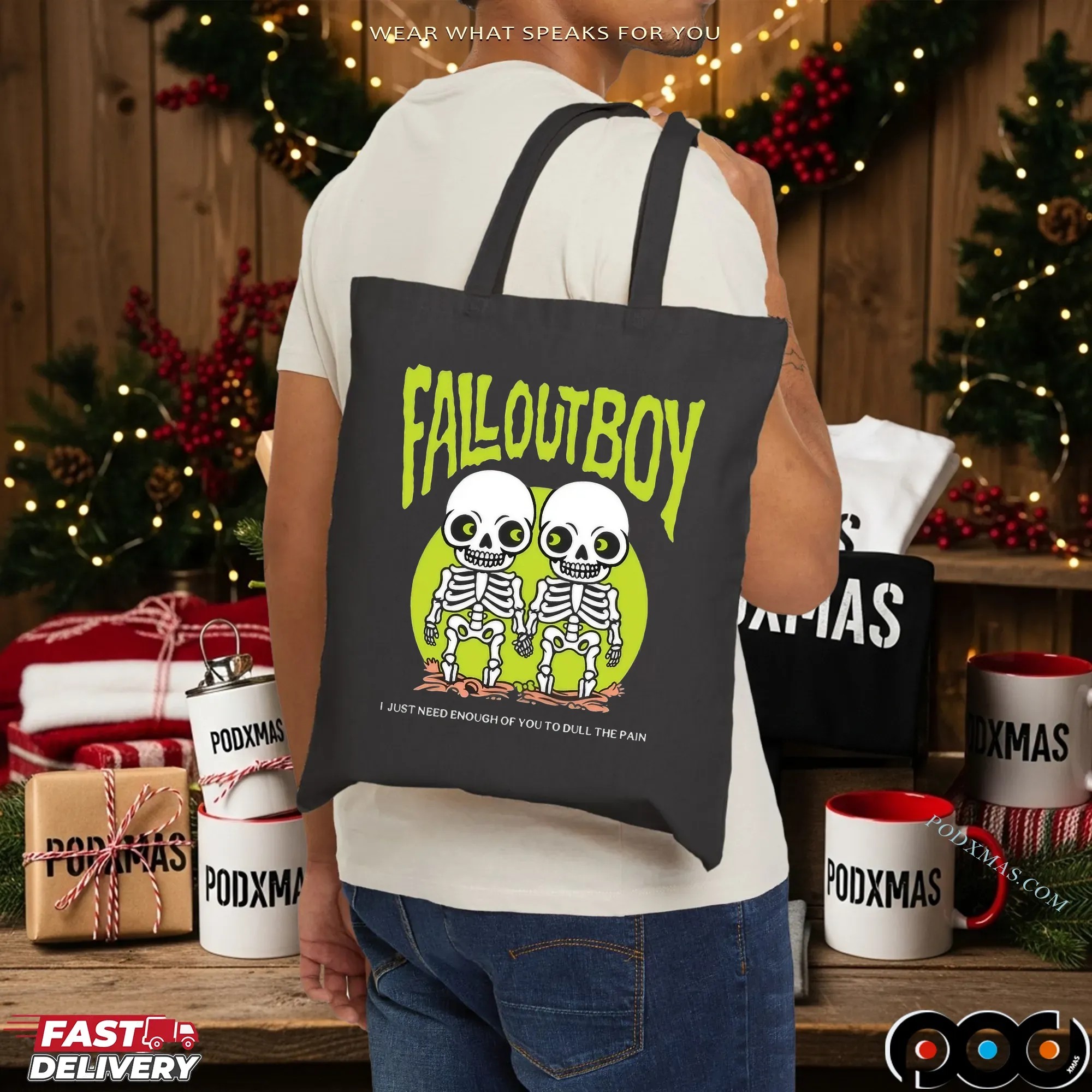 I Just Need Enough Of You To Dull The Pain FAB Halloween 2025 Drop Twin Skeleton T Shirt