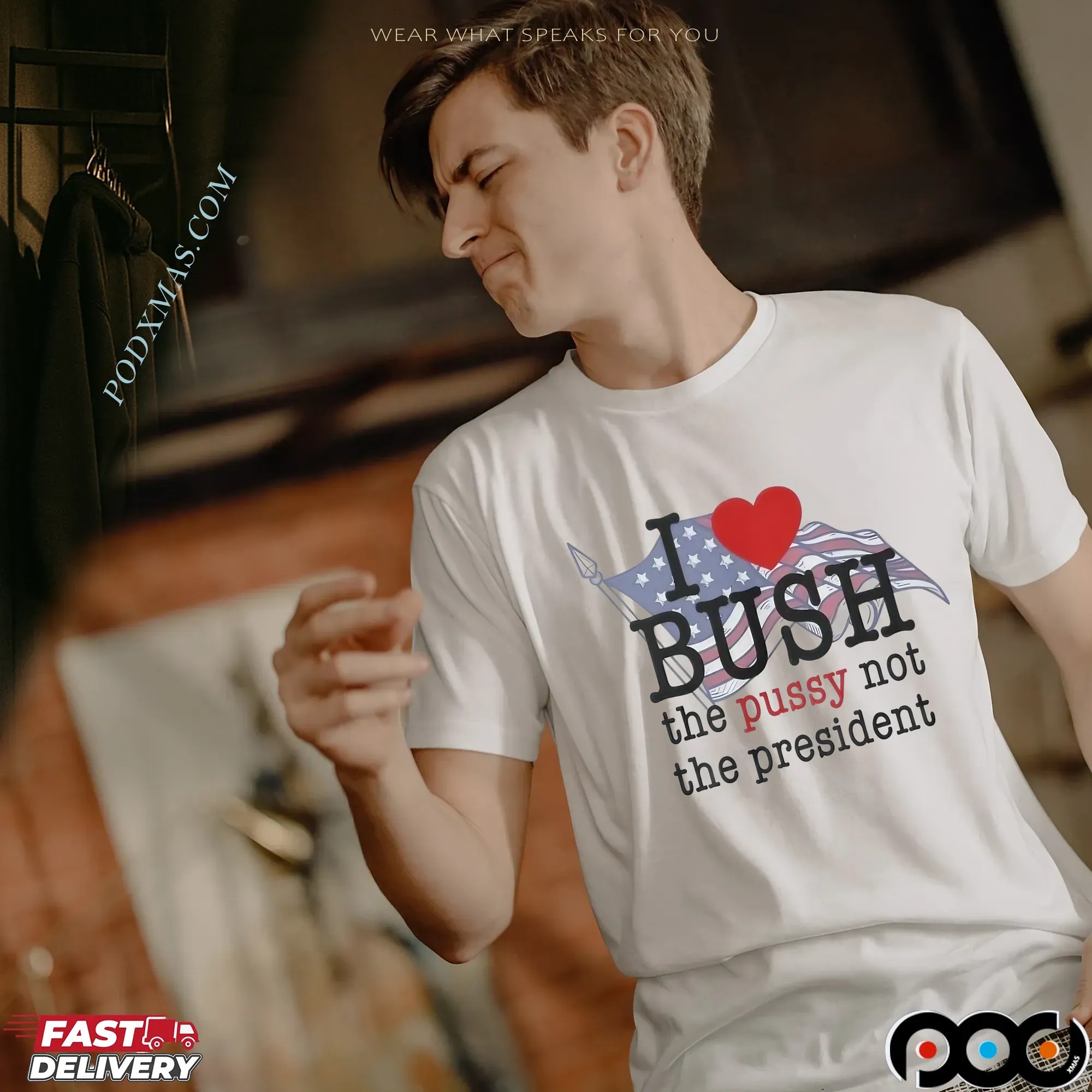 I Love Bush Not The President T Shirt