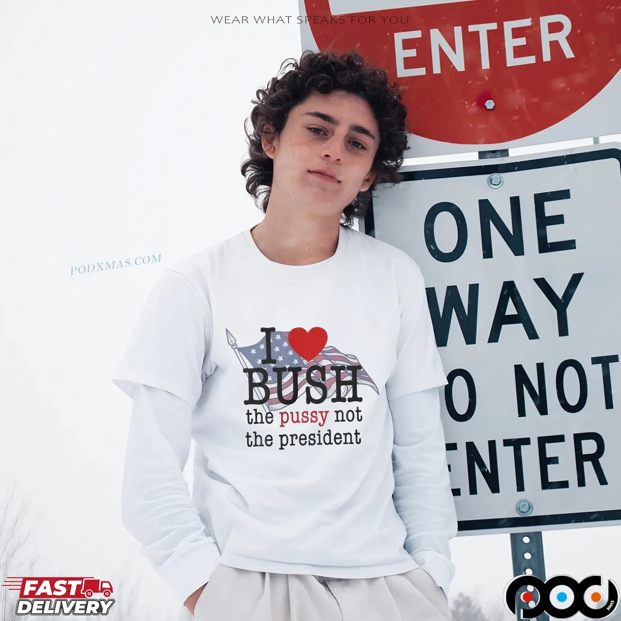 I Love Bush Not The President T Shirt