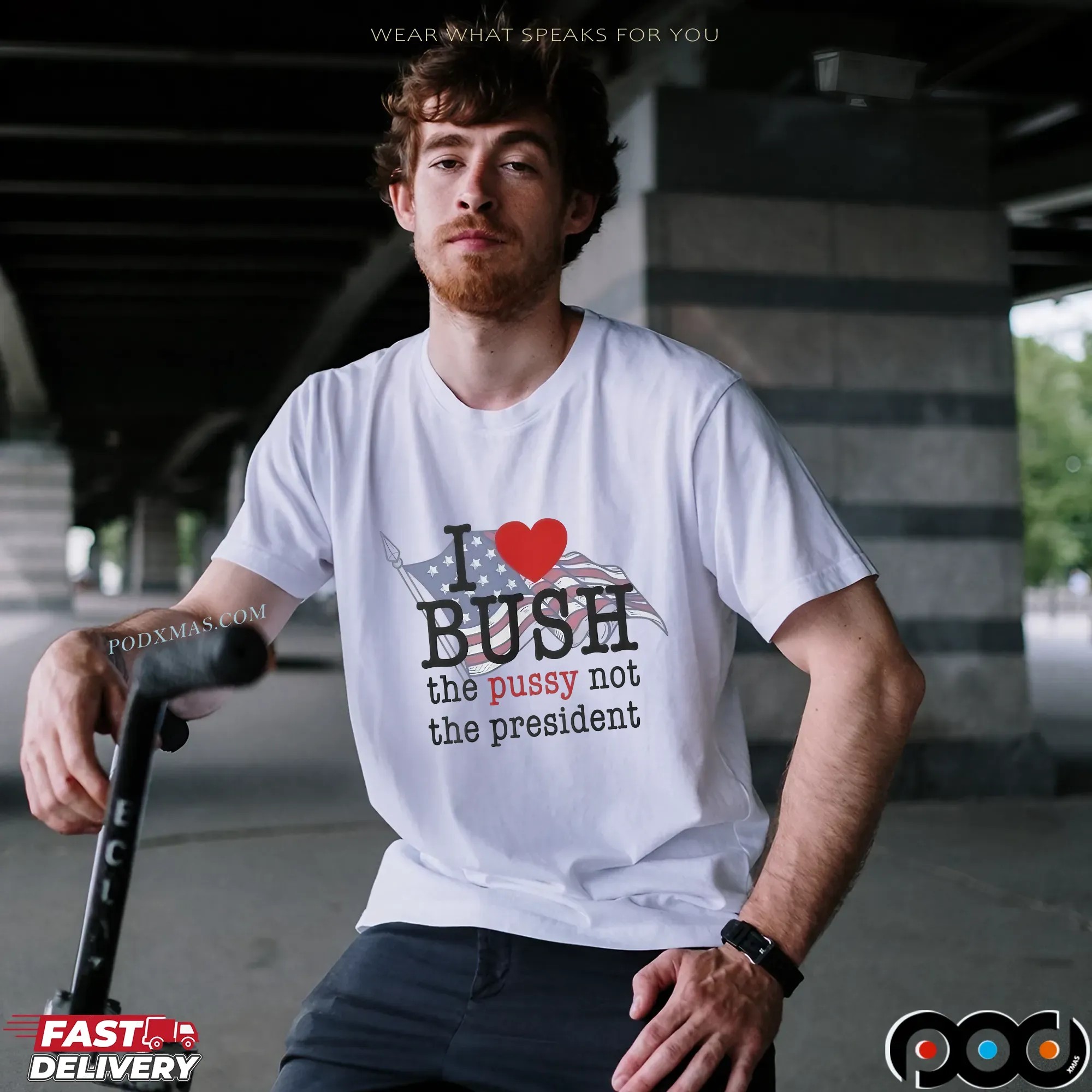 I Love Bush Not The President T Shirt