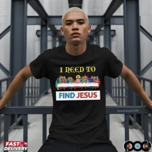 I Need To Find Jesus Where's Wally The Last Supper Christmas T Shirt